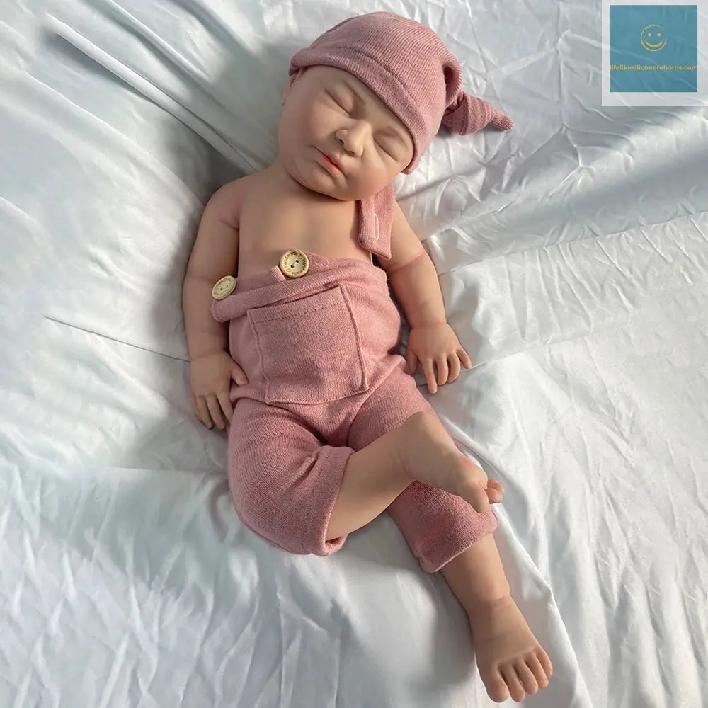 22" Weighted Black Reborn Doll Soft Full Silicone for Painter Handmade Flexible African Newborn Baby Girl Xmas Gift Collection lifelikesiliconereborns.com