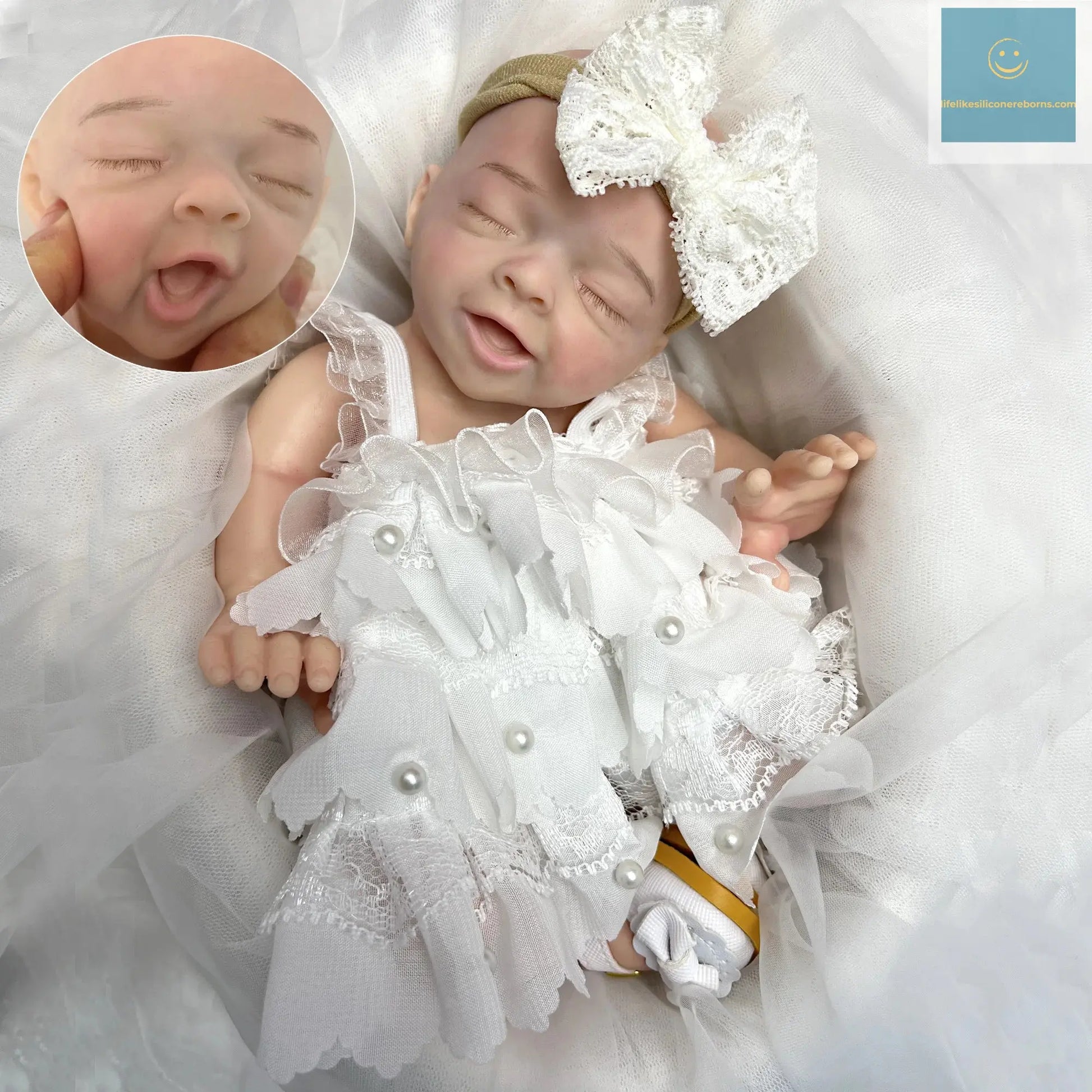 25cm Soft Solid Silicone Salia Bebe Reborn Girl With Princess Outfits Handmade Painted Lifelike Muñecas Reborn Corpo De Silicone lifelikesiliconereborns.com