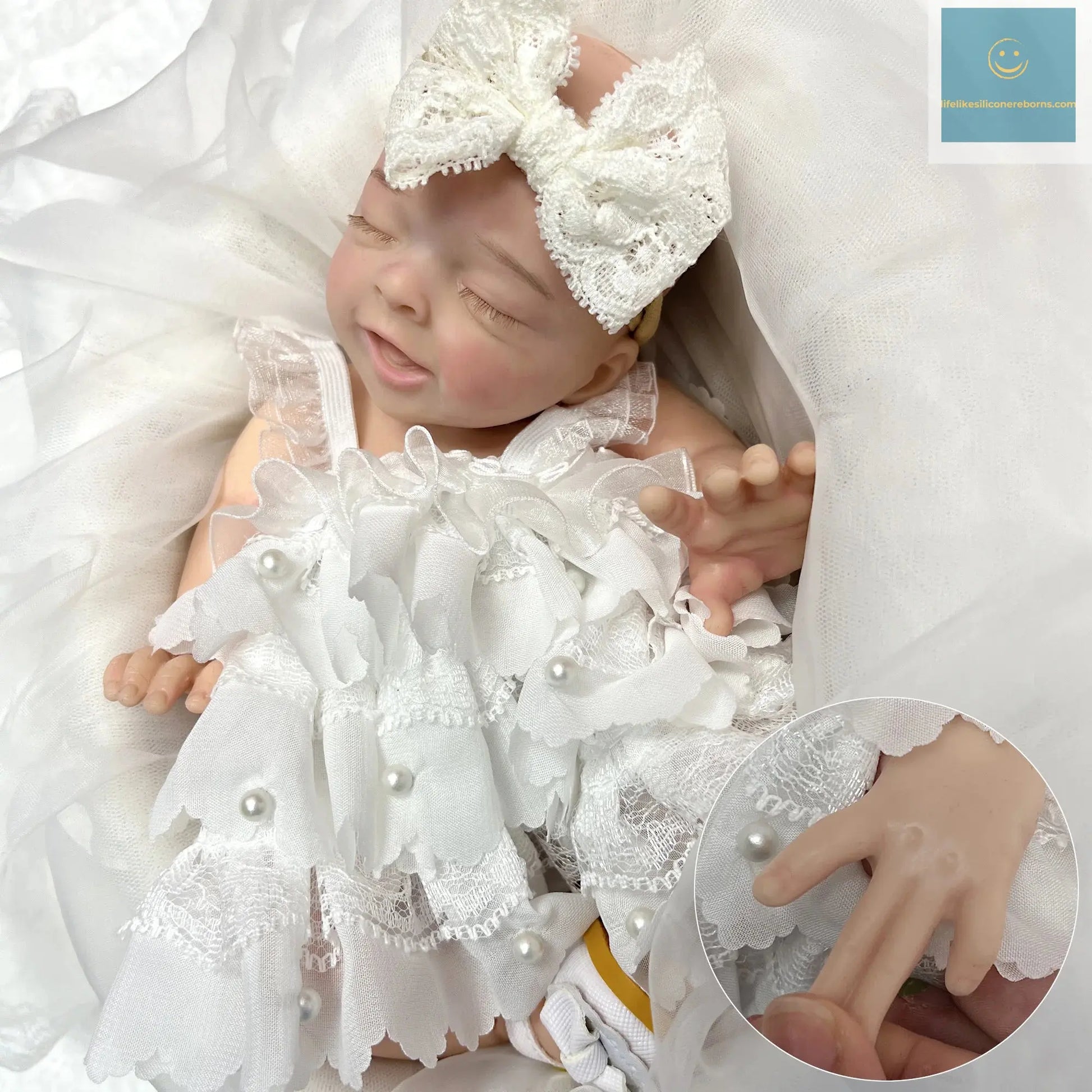 25cm Soft Solid Silicone Salia Bebe Reborn Girl With Princess Outfits Handmade Painted Lifelike Muñecas Reborn Corpo De Silicone lifelikesiliconereborns.com