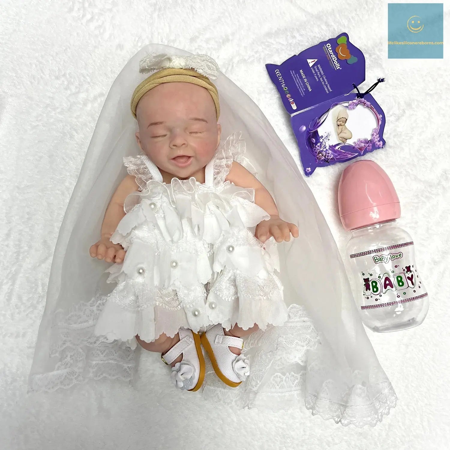 25cm Soft Solid Silicone Salia Bebe Reborn Girl With Princess Outfits Handmade Painted Lifelike Muñecas Reborn Corpo De Silicone lifelikesiliconereborns.com