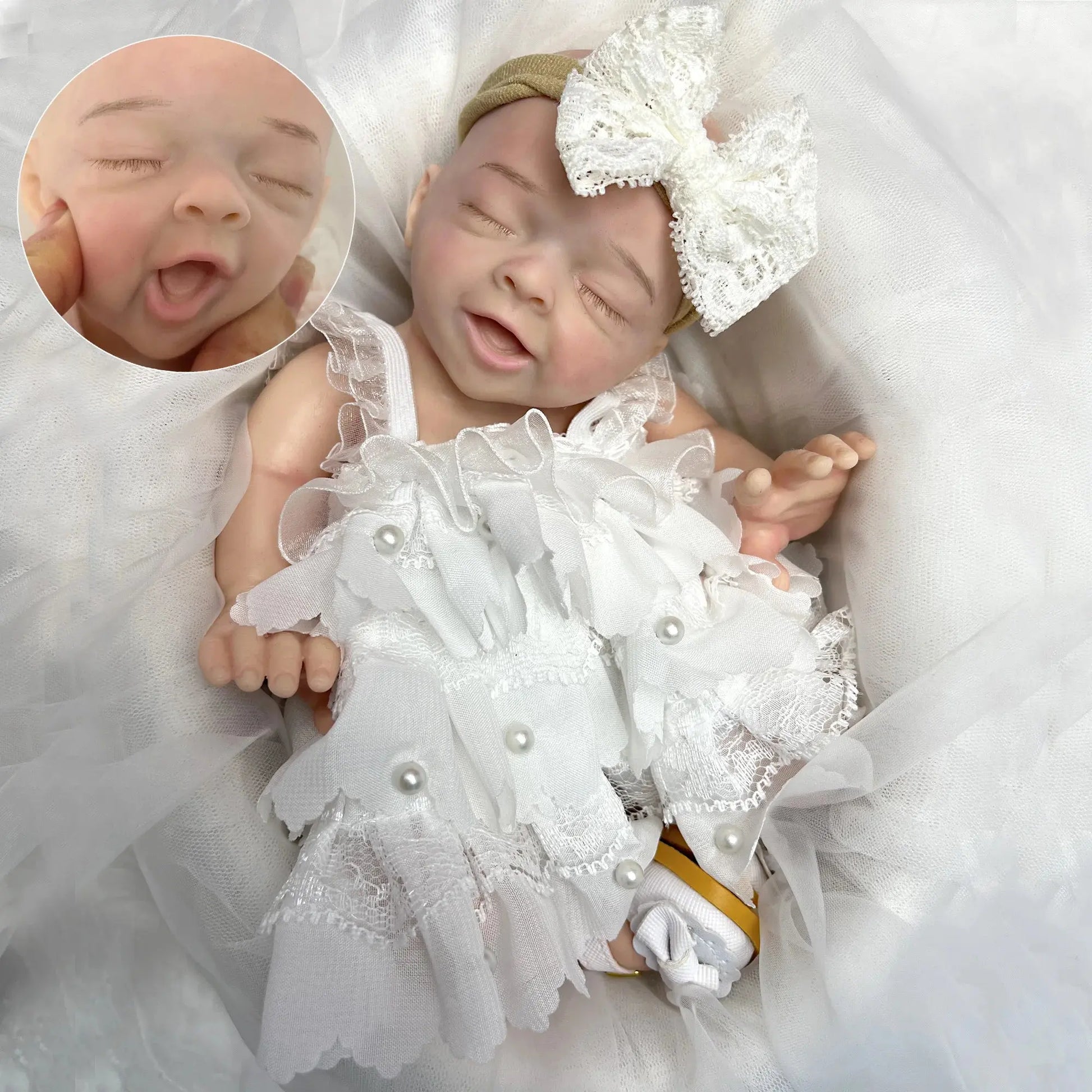 25cm Soft Solid Silicone Salia Bebe Reborn Girl With Princess Outfits Handmade Painted Lifelike Muñecas Reborn Corpo De Silicone lifelikesiliconereborns.com