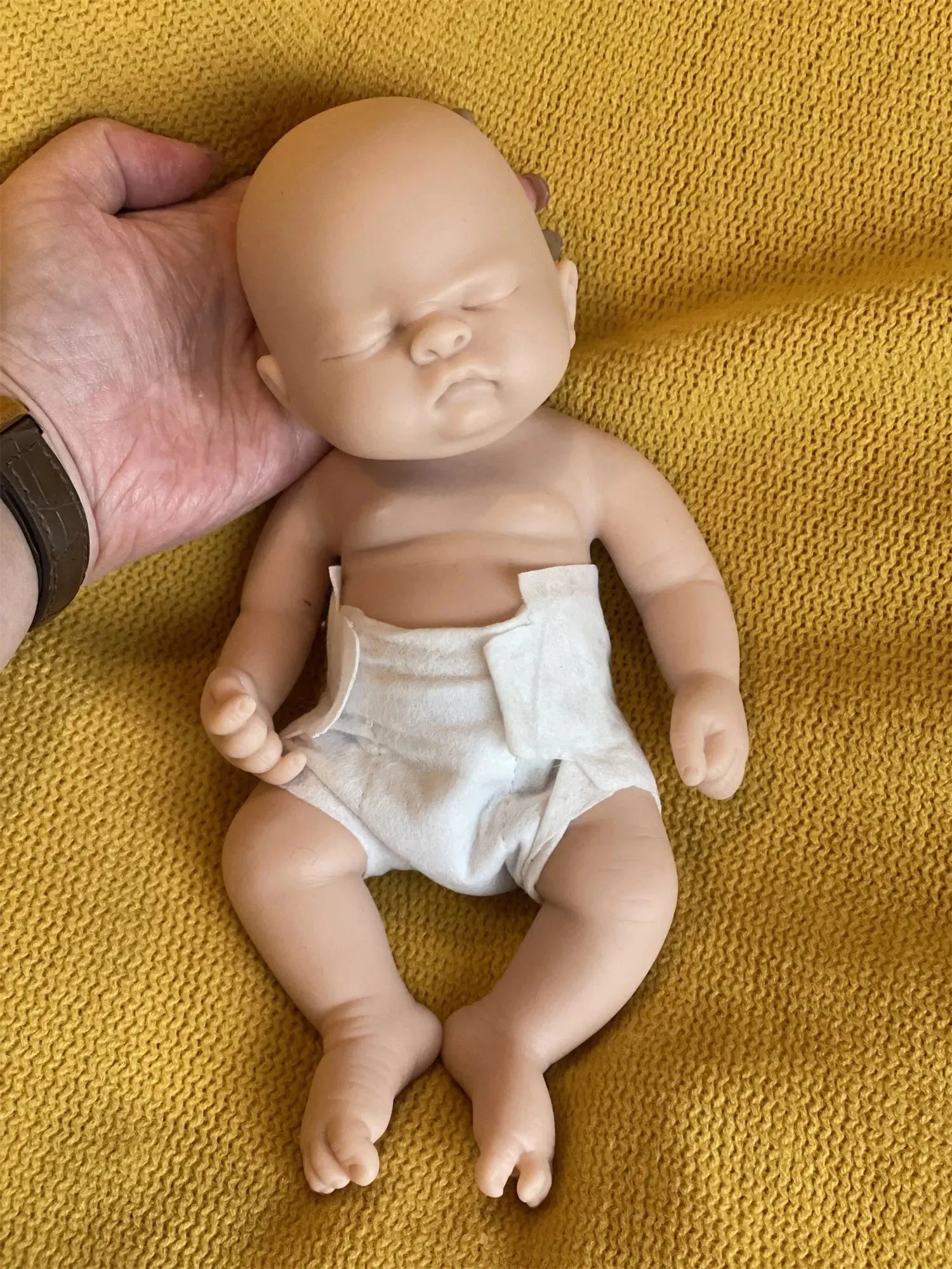28cm Close Eyes Washable Full Body Silicone Reborn Boy Doll With Eyelashes 3D Paint Skin Soft Lifelike Realistic Bebe Reborn lifelikesiliconereborns.com