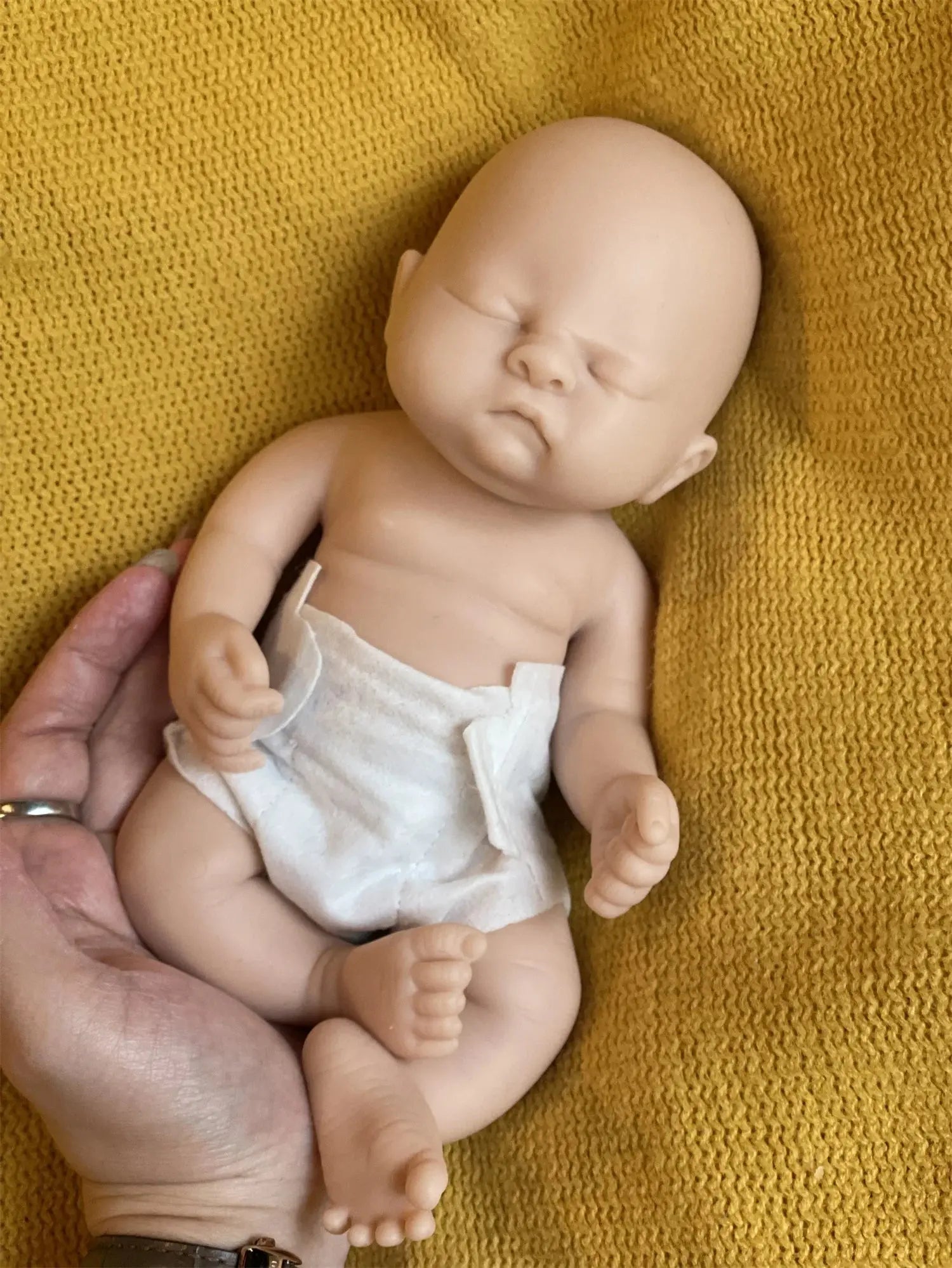 28cm Close Eyes Washable Full Body Silicone Reborn Boy Doll With Eyelashes 3D Paint Skin Soft Lifelike Realistic Bebe Reborn lifelikesiliconereborns.com
