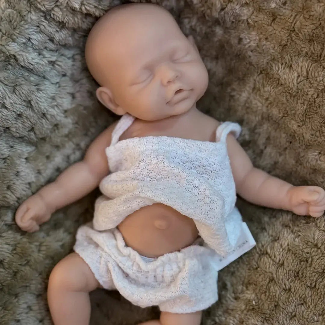 2Styles/10Inch Washable Full Body Silicone Bebe Reborn Girls With Unpaint Skin Reborn Doll LIifelike bebe reborn de silicona lifelikesiliconereborns.com