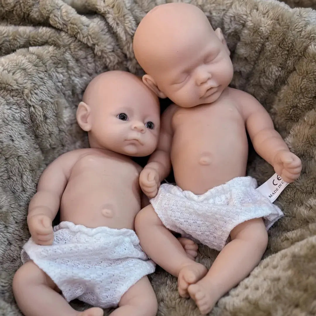 2Styles/10Inch Washable Full Body Silicone Bebe Reborn Girls With Unpaint Skin Reborn Doll LIifelike bebe reborn de silicona lifelikesiliconereborns.com