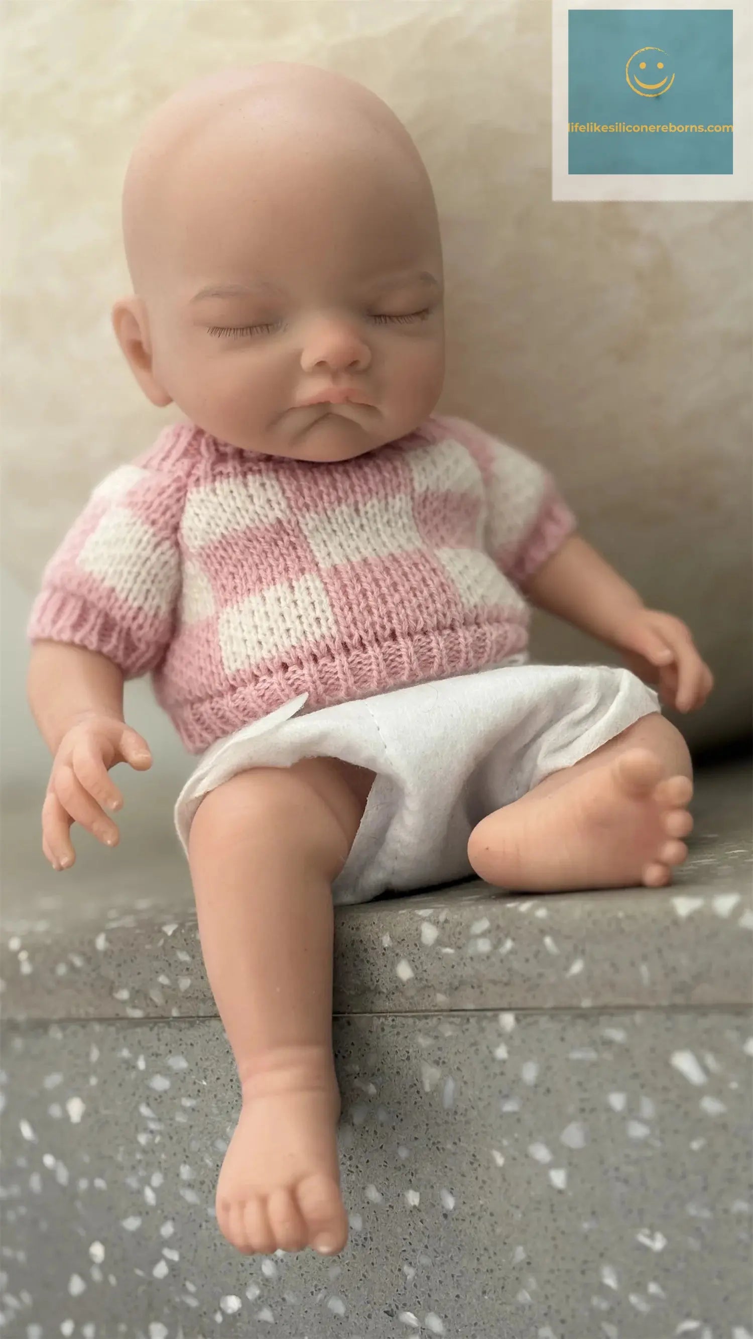 2Styles/26cm Waterproof Whole Body Silicone Bebe Reborn Girl With 3D Painted Skin Soft Touch Handmade Lifelike Newborn Girl Doll lifelikesiliconereborns.com