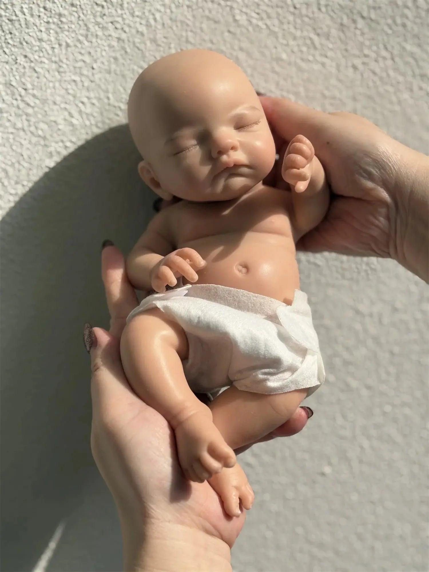 2Styles/26cm Waterproof Whole Body Silicone Bebe Reborn Girl With 3D Painted Skin Soft Touch Handmade Lifelike Newborn Girl Doll lifelikesiliconereborns.com