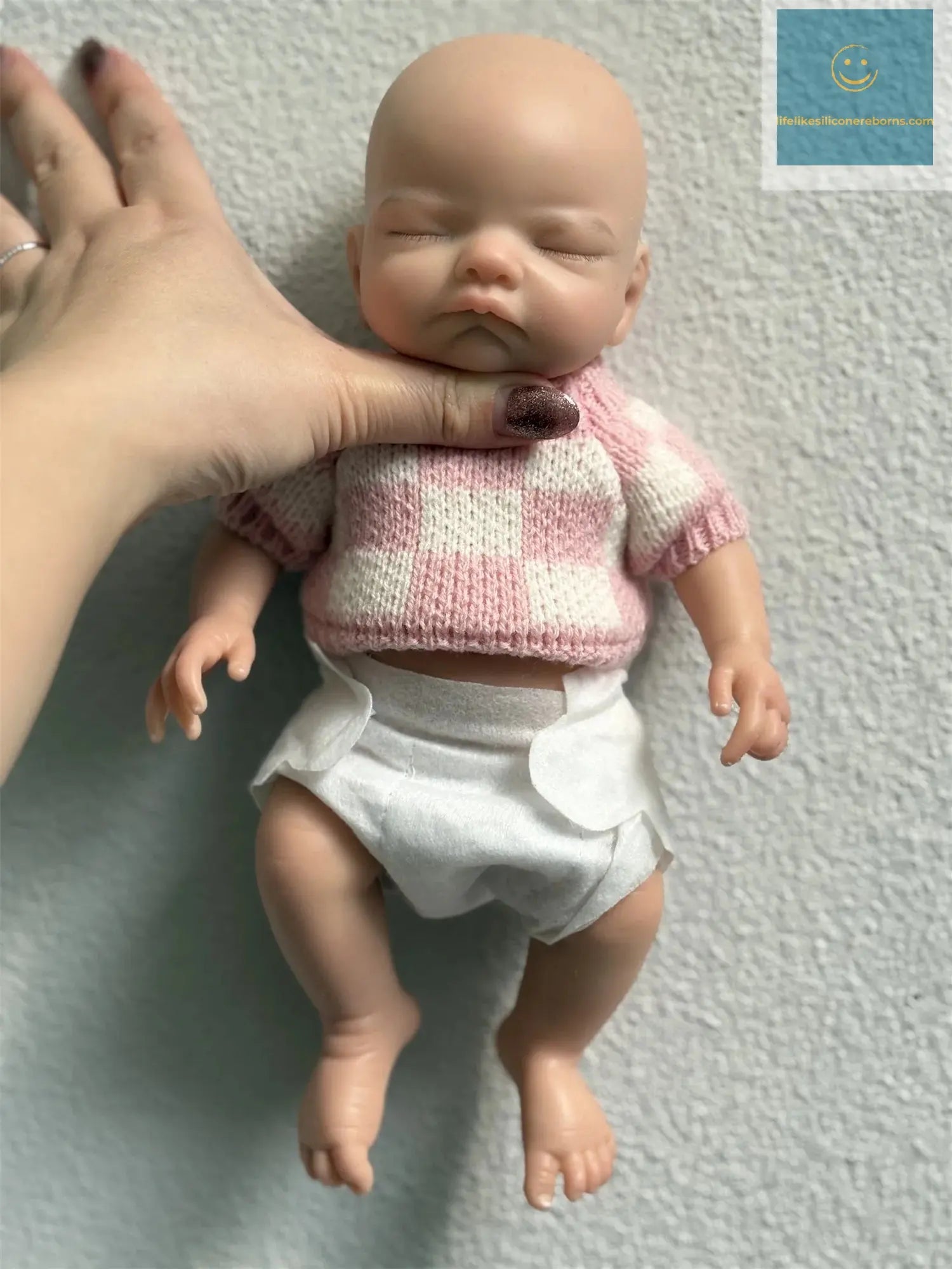 2Styles/26cm Waterproof Whole Body Silicone Bebe Reborn Girl With 3D Painted Skin Soft Touch Handmade Lifelike Newborn Girl Doll lifelikesiliconereborns.com