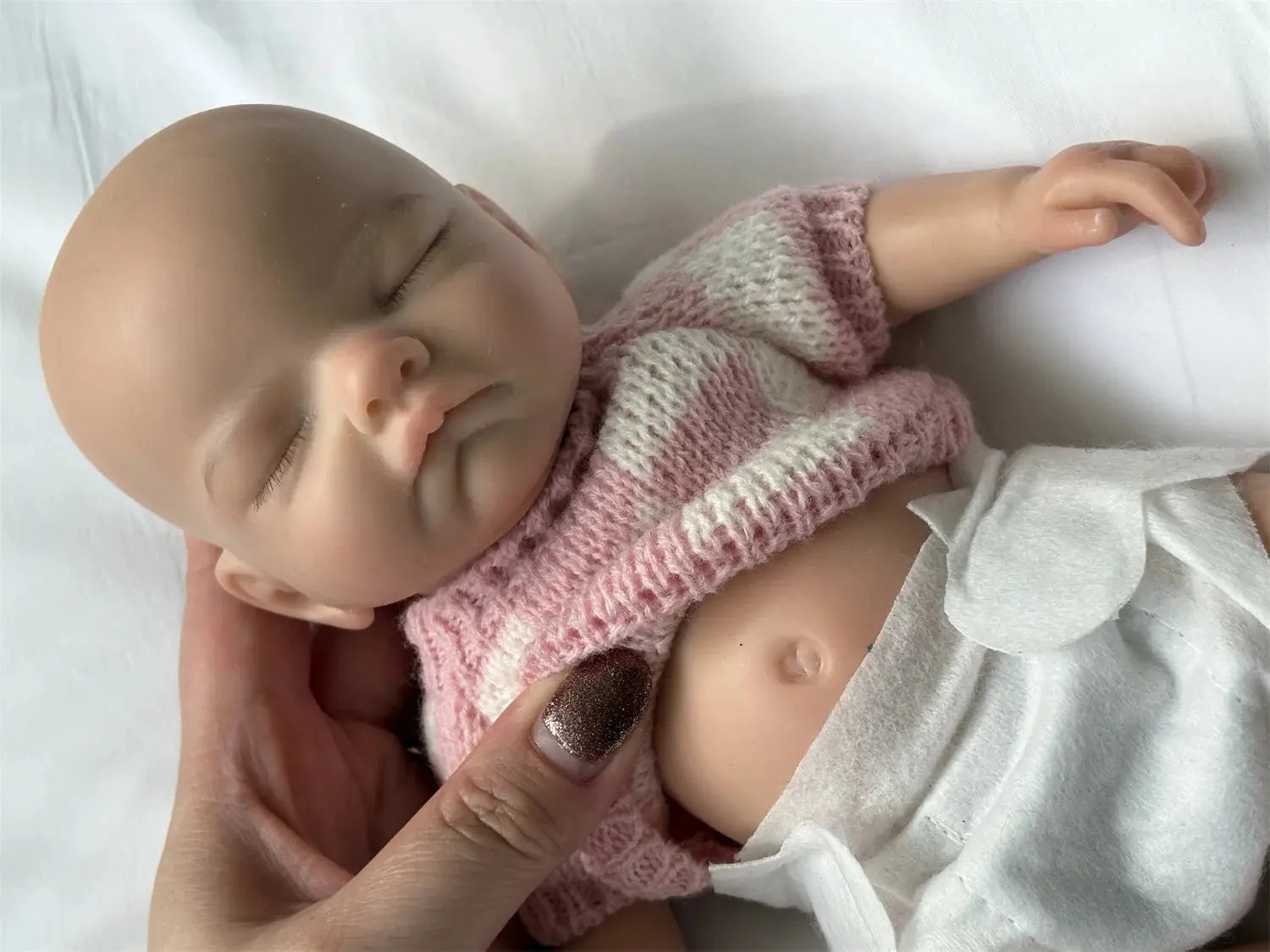 2Styles/26cm Waterproof Whole Body Silicone Bebe Reborn Girl With 3D Painted Skin Soft Touch Handmade Lifelike Newborn Girl Doll lifelikesiliconereborns.com