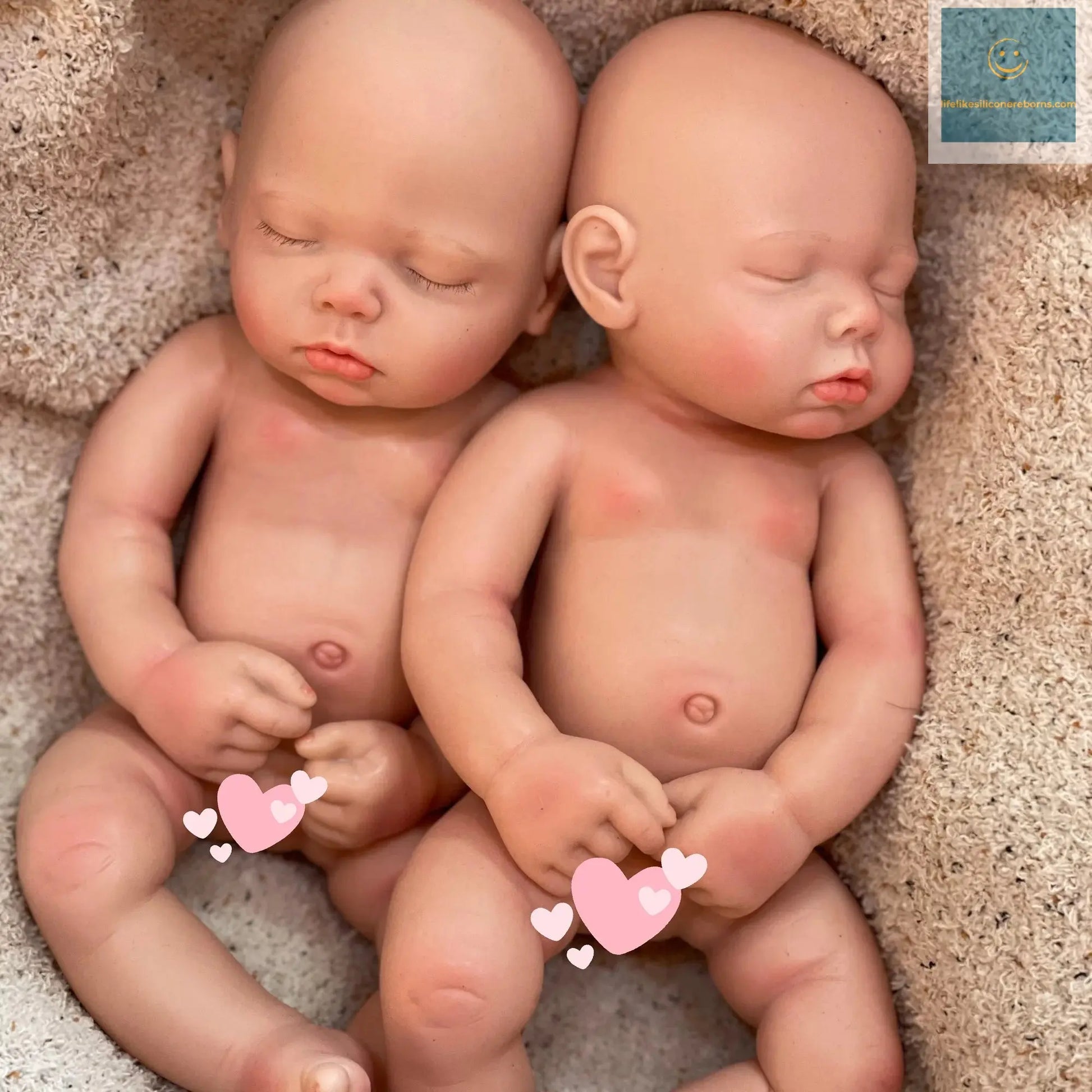 3 Styles/45cm Close Eyes Bebe Reborn Girl Soft Solid Silicone Newborn Baby Girl 3D Paint Skin Lifelike Corpo De Silicone Doll lifelikesiliconereborns.com