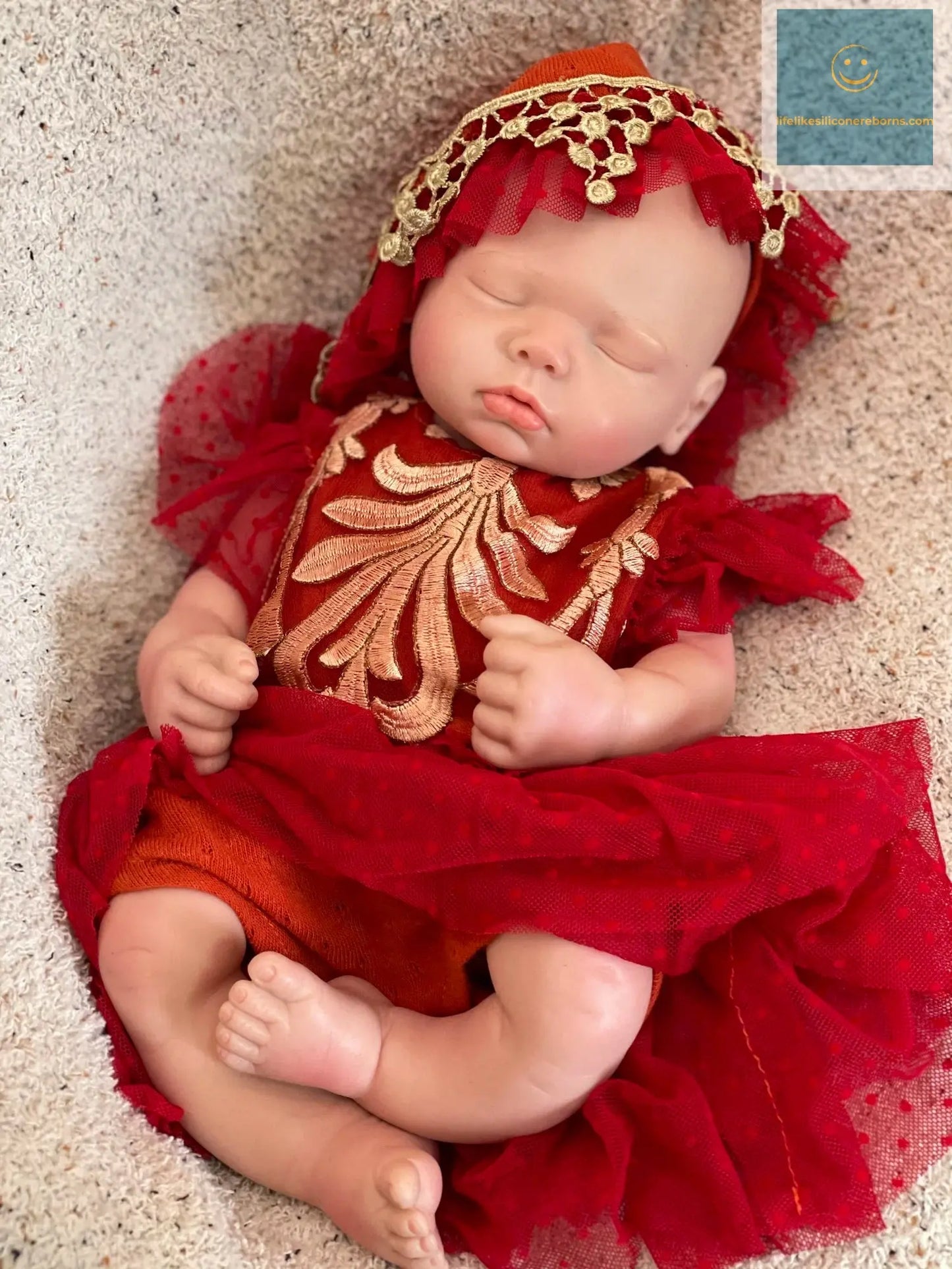 3 Styles/45cm Close Eyes Bebe Reborn Girl Soft Solid Silicone Newborn Baby Girl 3D Paint Skin Lifelike Corpo De Silicone Doll lifelikesiliconereborns.com