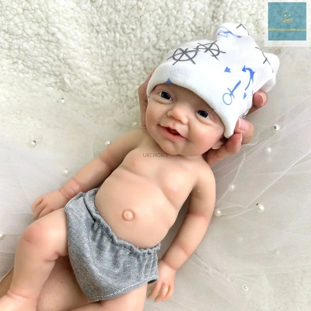 30cm 2.3lbs Hand-Painted Silicone Reborn Baby Boy Realistic Soft & Washable Doll for Therapy & Comfort Kids Toy lifelikesiliconereborns.com
