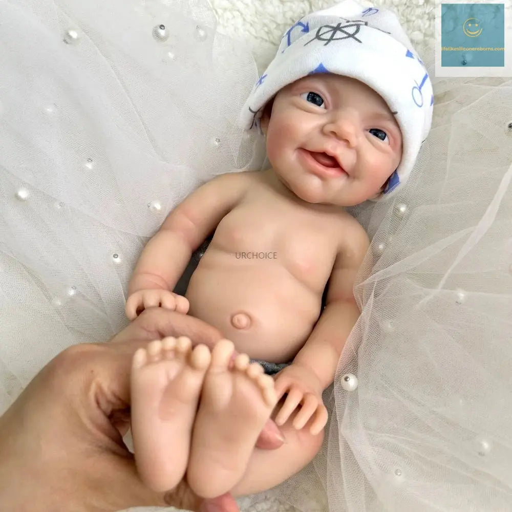 30cm 2.3lbs Hand-Painted Silicone Reborn Baby Boy Realistic Soft & Washable Doll for Therapy & Comfort Kids Toy lifelikesiliconereborns.com