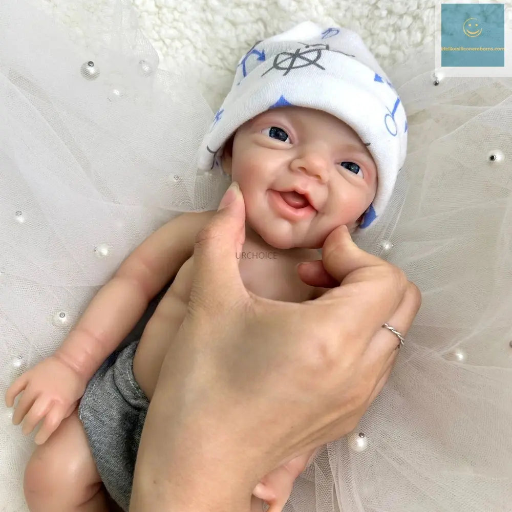 30cm 2.3lbs Hand-Painted Silicone Reborn Baby Boy Realistic Soft & Washable Doll for Therapy & Comfort Kids Toy lifelikesiliconereborns.com