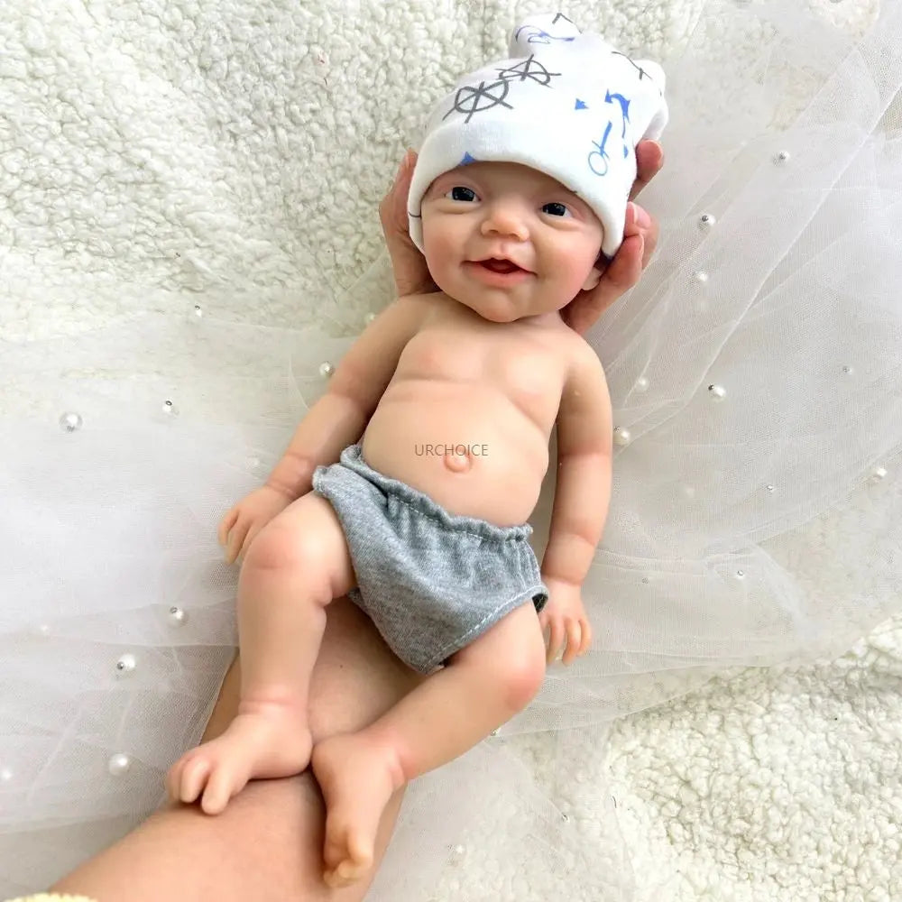 30cm 2.3lbs Hand-Painted Silicone Reborn Baby Boy Realistic Soft & Washable Doll for Therapy & Comfort Kids Toy lifelikesiliconereborns.com