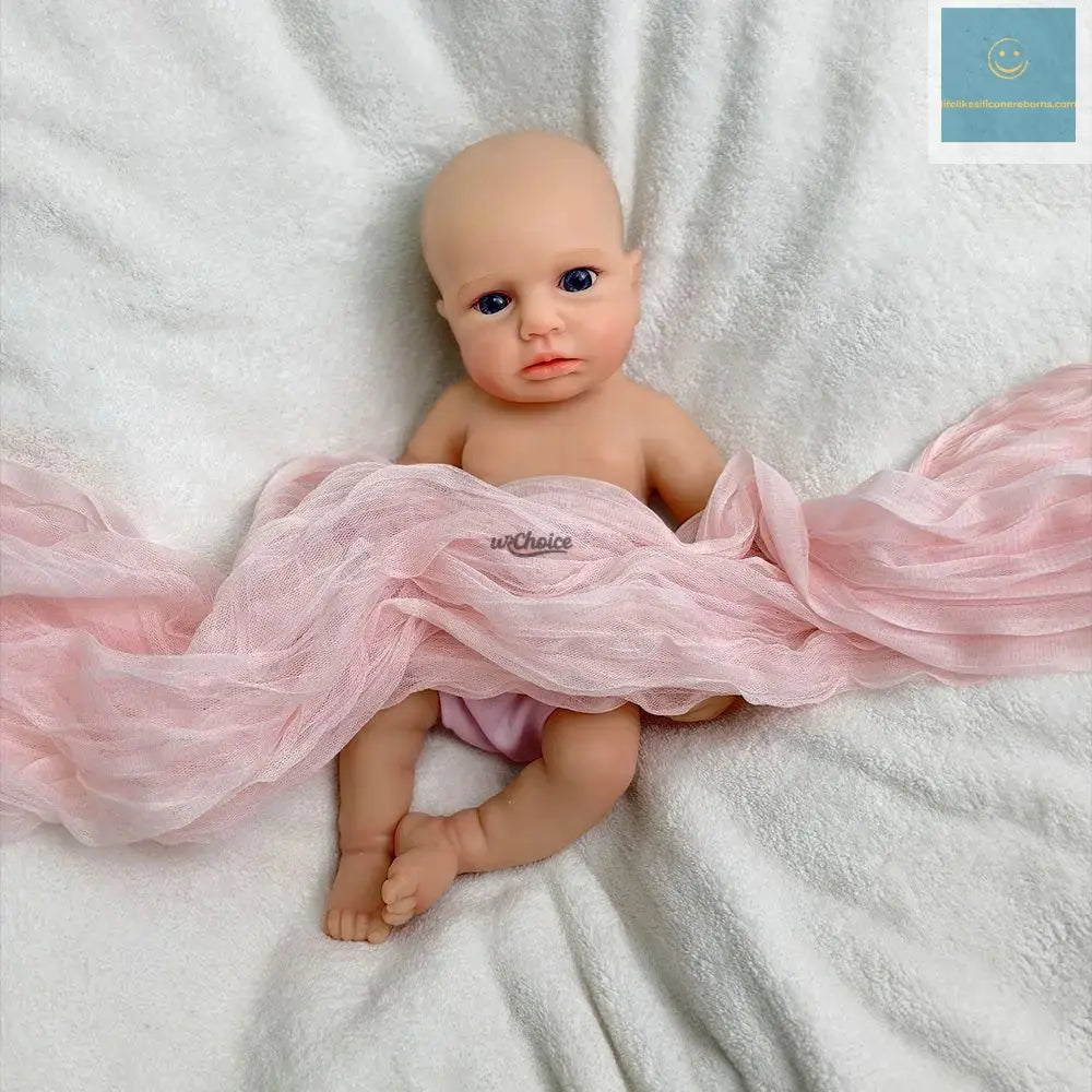 30cm Washable Can Open Mouth Baby Girl Solid Silicone Reborn Doll Loulou Soft Touch Feeling Visible Veins Doll for Birthday Gift lifelikesiliconereborns.com
