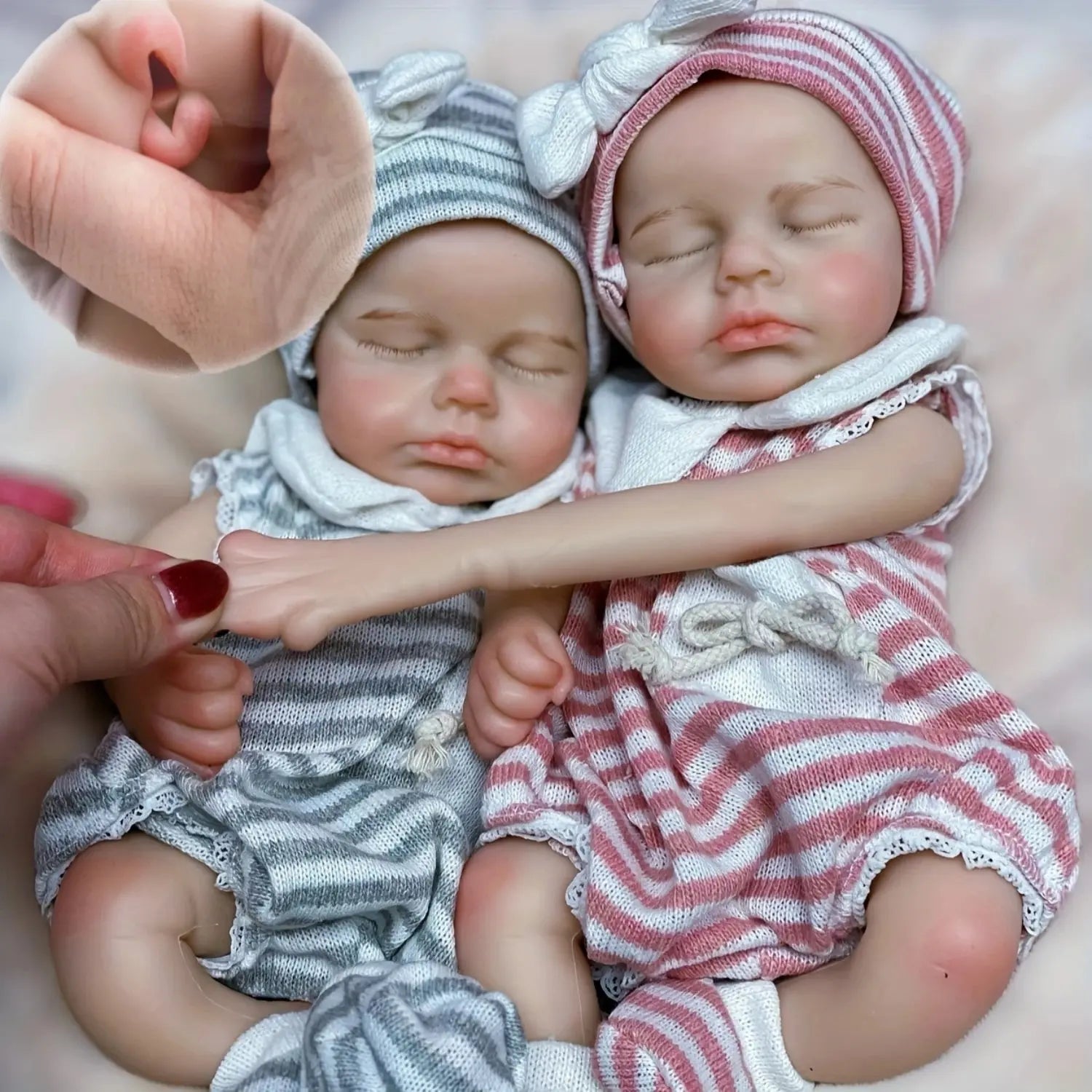 33cm Can Open Mouth Full Body Solid Silicone LouLou Bebe Reborn Girl and Boy Soft Touch Bebe Reborn Corpo De Silicone lifelikesiliconereborns.com