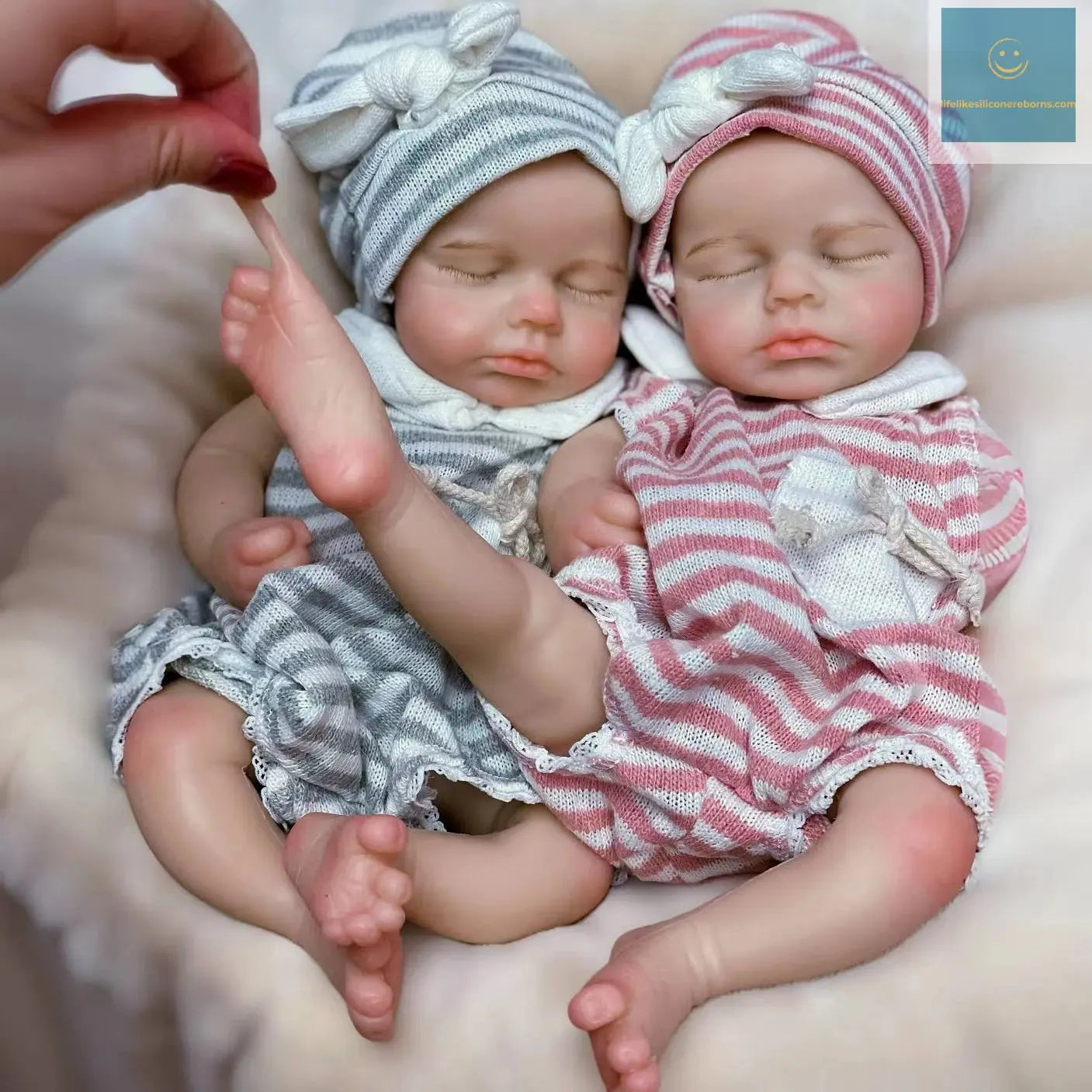 33cm Can Open Mouth Full Body Solid Silicone LouLou Bebe Reborn Girl and Boy Soft Touch Bebe Reborn Corpo De Silicone lifelikesiliconereborns.com