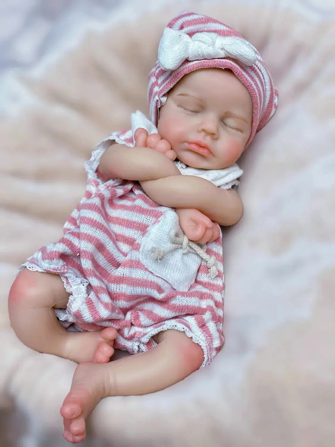 33cm Can Open Mouth Full Body Solid Silicone LouLou Bebe Reborn Girl and Boy Soft Touch Bebe Reborn Corpo De Silicone lifelikesiliconereborns.com