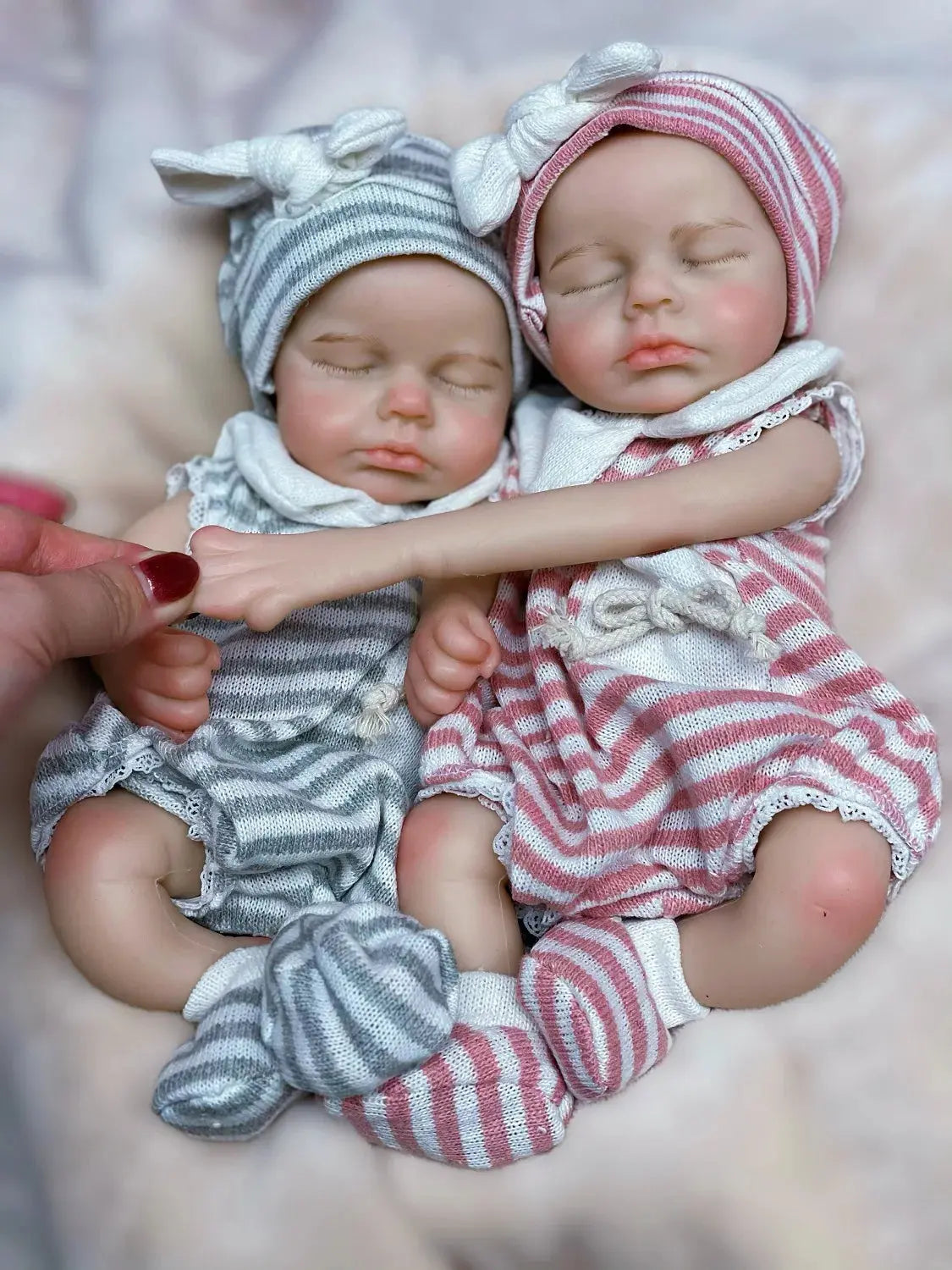 33cm Can Open Mouth Full Body Solid Silicone LouLou Bebe Reborn Girl and Boy Soft Touch Bebe Reborn Corpo De Silicone lifelikesiliconereborns.com
