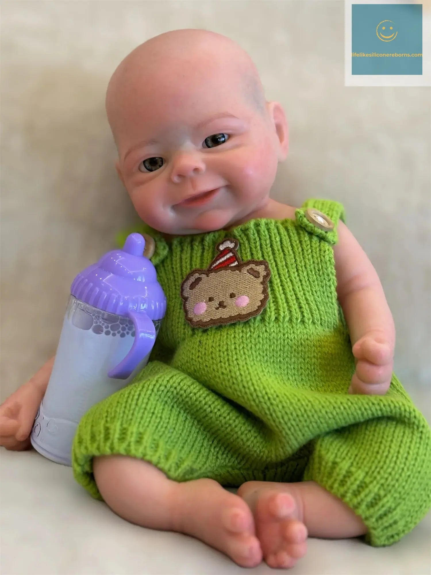33cm Can Open Mouth Solid Bebe Reborn Girl/Boy With 3D Painted Skin Handmade Soft Touch Lifelike Realistic Newborn Doll lifelikesiliconereborns.com