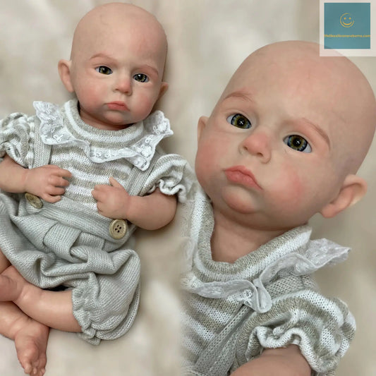 33cm Painted Cameron Solid Silicone Bebe Reborn Girl With Outfits Washable Lifelike Reborn Baby Girl Handmade Newborn Dolls Gift lifelikesiliconereborns.com