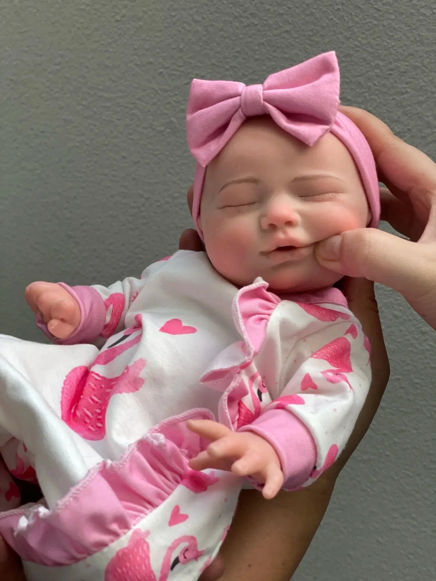 35cm Close Eyes Solid Silicone Bebe Reborn Girl Can Drink and Pee Newborn Baby Girl Waterproof Lifelike Muñeca Reborn Doll lifelikesiliconereborns.com