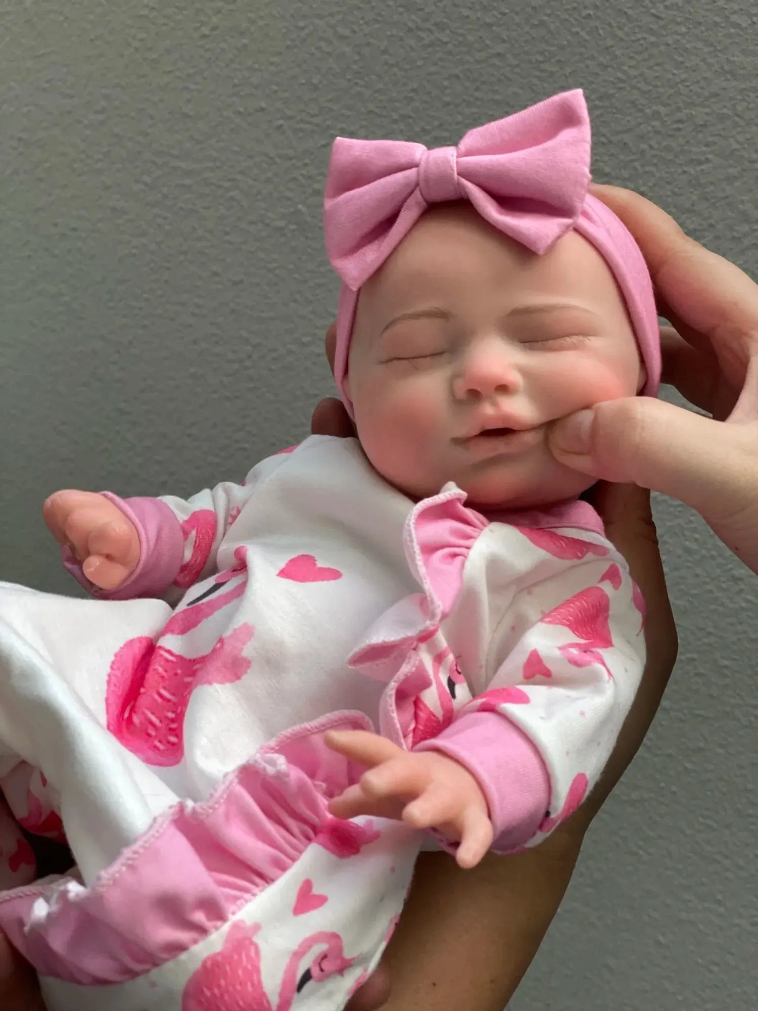 35cm Close Eyes Solid Silicone Bebe Reborn Girl Can Drink and Pee Newborn Baby Girl Waterproof Lifelike Muñeca Reborn Doll lifelikesiliconereborns.com