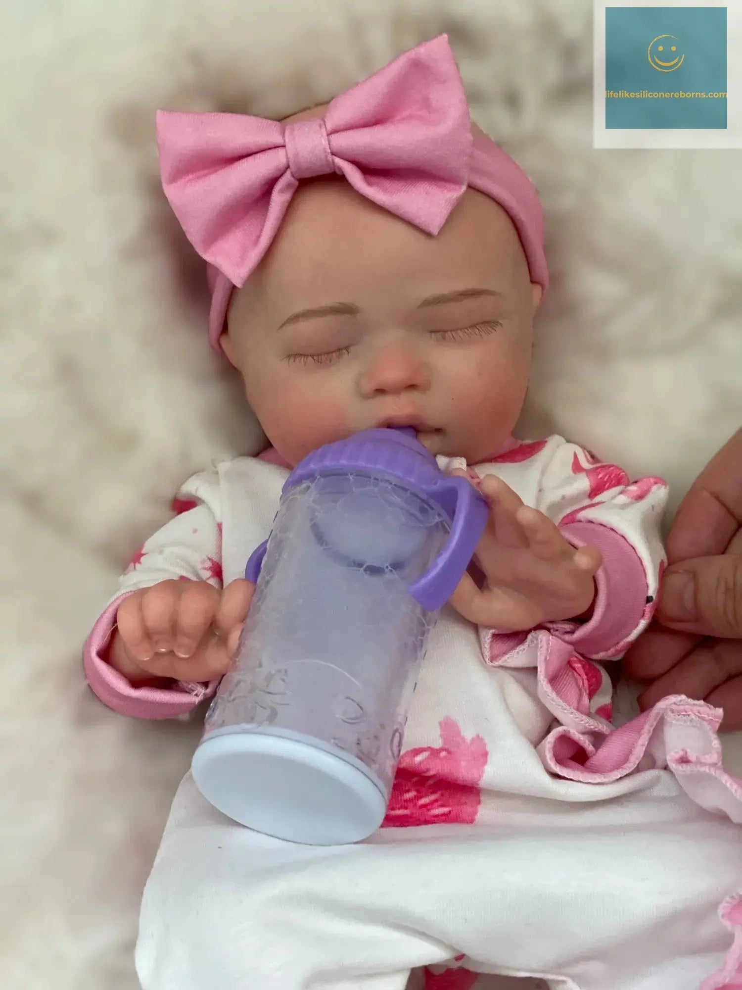 35cm Close Eyes Solid Silicone Bebe Reborn Girl Can Drink and Pee Newborn Baby Girl Waterproof Lifelike Muñeca Reborn Doll lifelikesiliconereborns.com