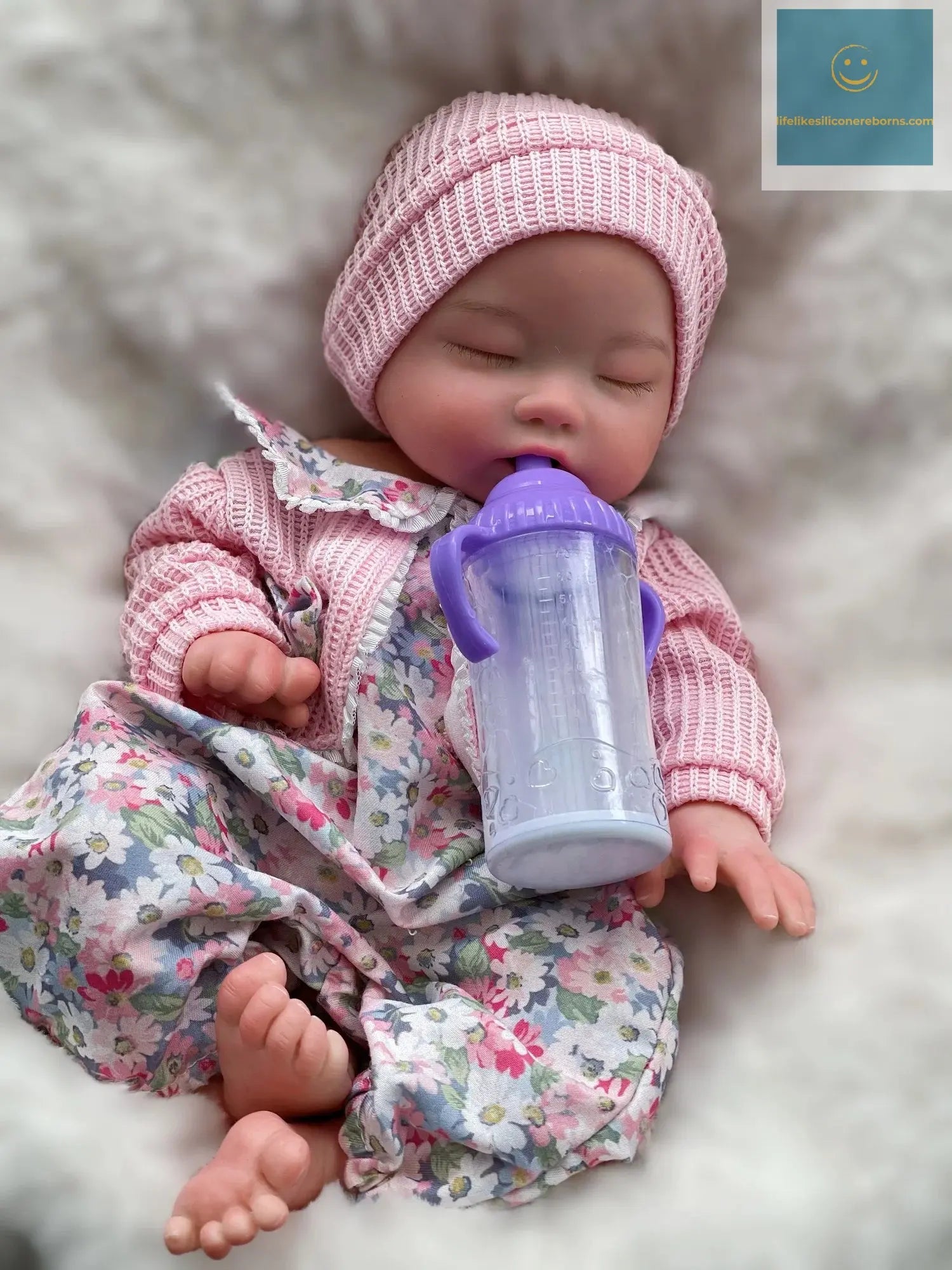 35cm Cuddly Whold Body Solid Silicone Bebe Reborn Girls Can Drink and Pee Waterproof Newborn Baby Girl Dolls For Kid's Gift lifelikesiliconereborns.com