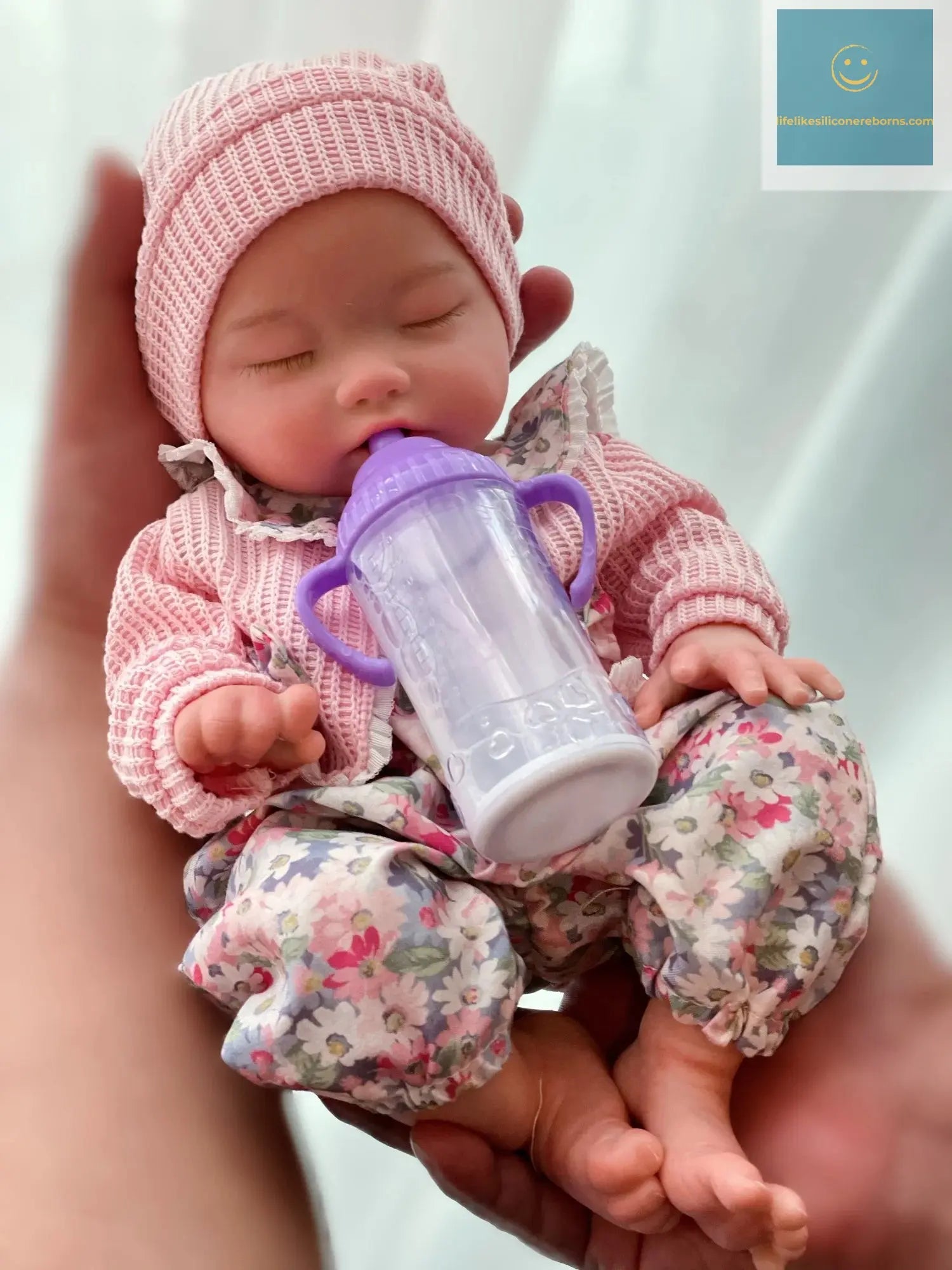 35cm Cuddly Whold Body Solid Silicone Bebe Reborn Girls Can Drink and Pee Waterproof Newborn Baby Girl Dolls For Kid's Gift lifelikesiliconereborns.com