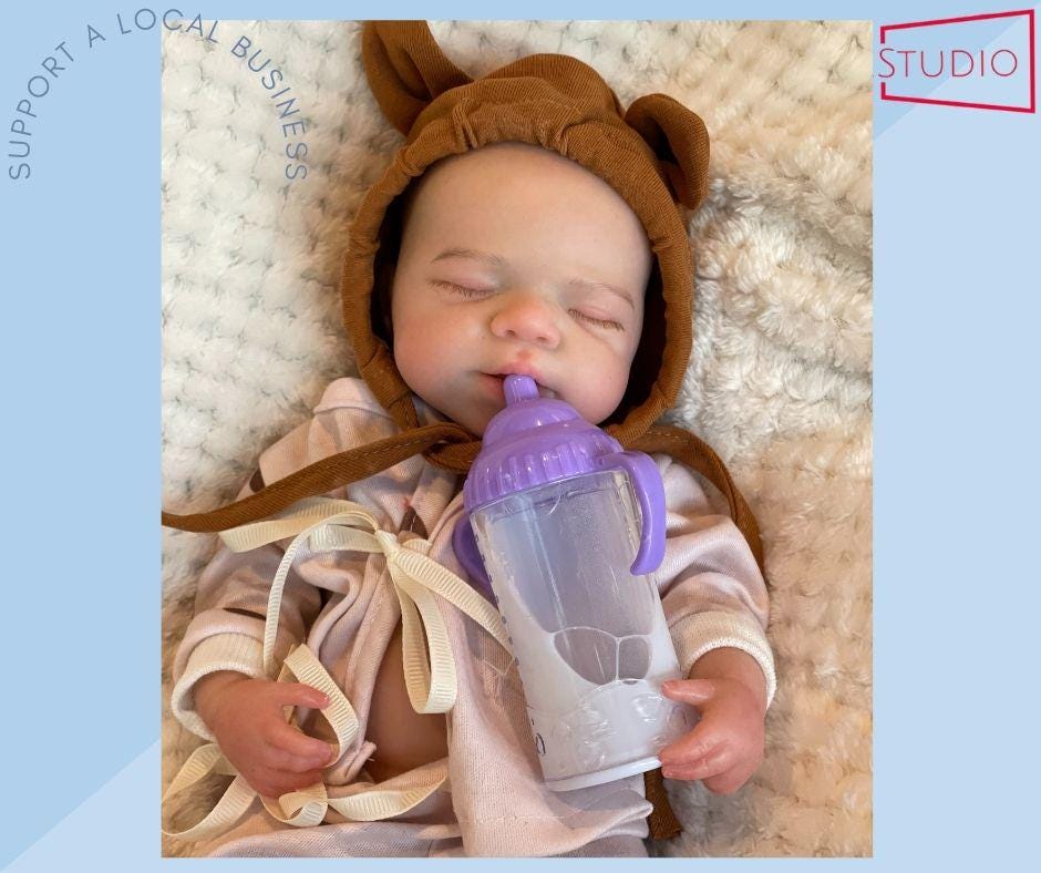 13-Inch Open Mouth Silicone Reborn Baby Doll | Full-Body Soft Platinum Silicone Newborn Girl Doll for Kids | Realistic Pascale Design My Store