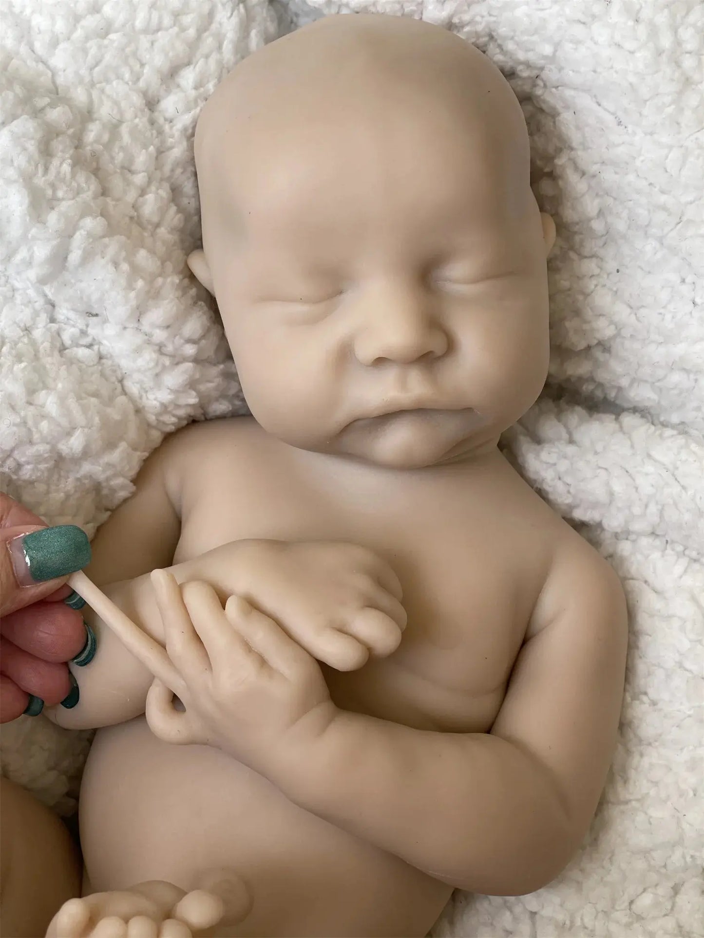 40CM Open Mouth Reborn Dolls Painted Silicone Boy Levi Full Soft Solid Silicone Newborn Baby Dolls Gifts Muñeca Reborn lifelikesiliconereborns.com