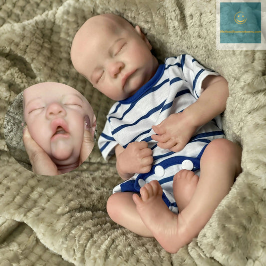 40CM Open Mouth Reborn Dolls Painted/Unpainted Silicone Boy Levi Full Soft Solid Silicone Newborn Baby Dolls Gifts lifelikesiliconereborns.com