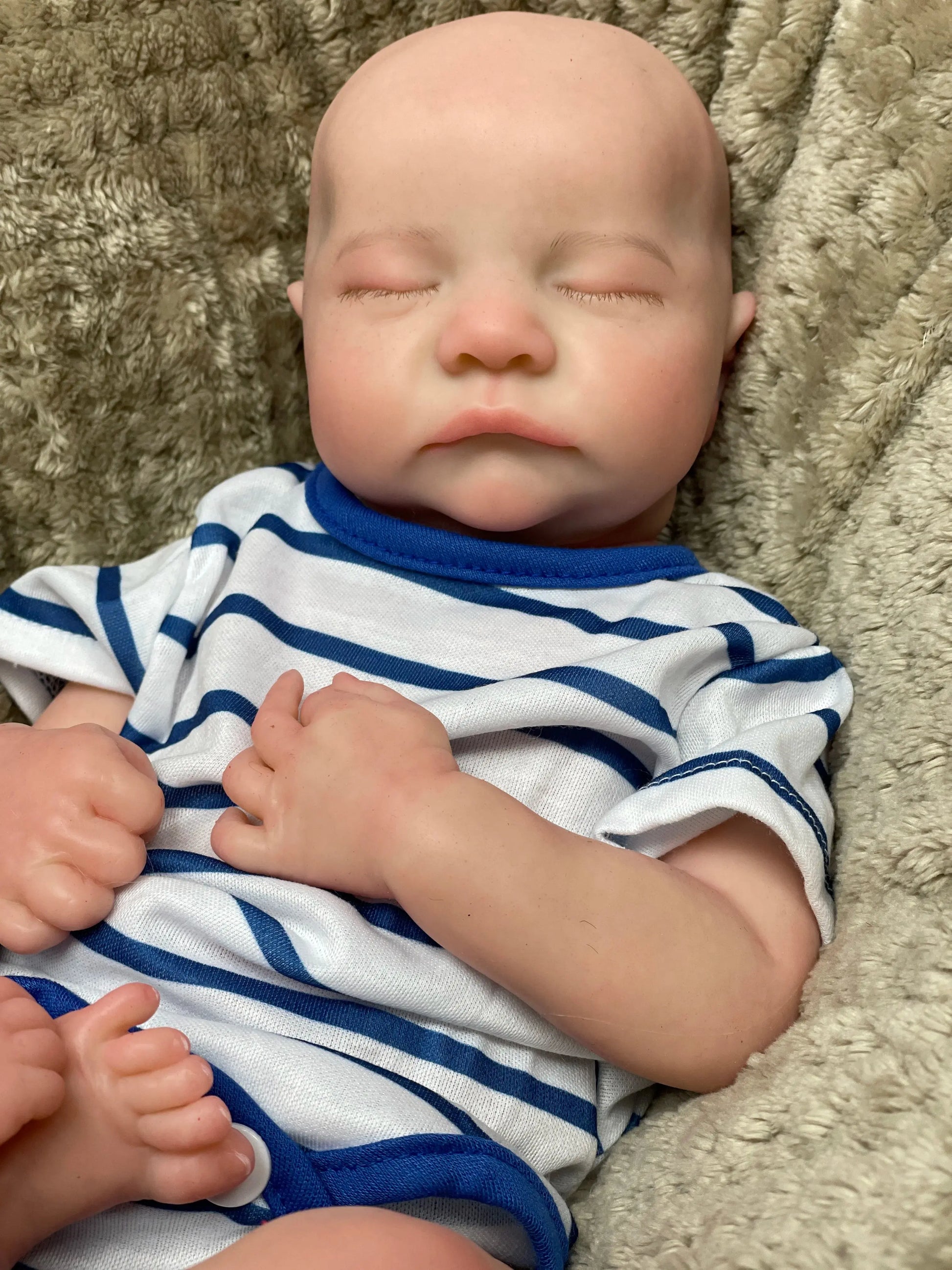 40CM Open Mouth Reborn Dolls Painted/Unpainted Silicone Boy Levi Full Soft Solid Silicone Newborn Baby Dolls Gifts lifelikesiliconereborns.com