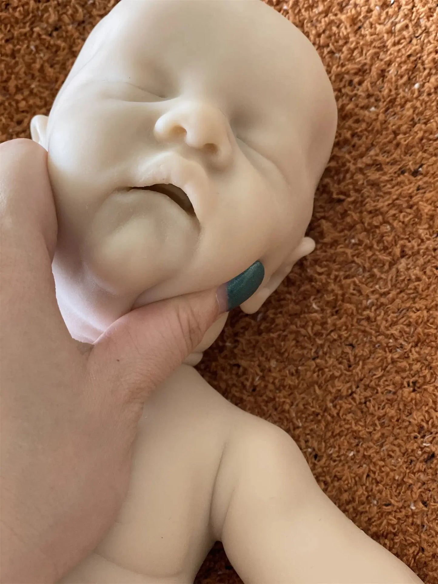 40CM Open Mouth Reborn Dolls Painted/Unpainted Silicone Boy Levi Full Soft Solid Silicone Newborn Baby Dolls Gifts lifelikesiliconereborns.com