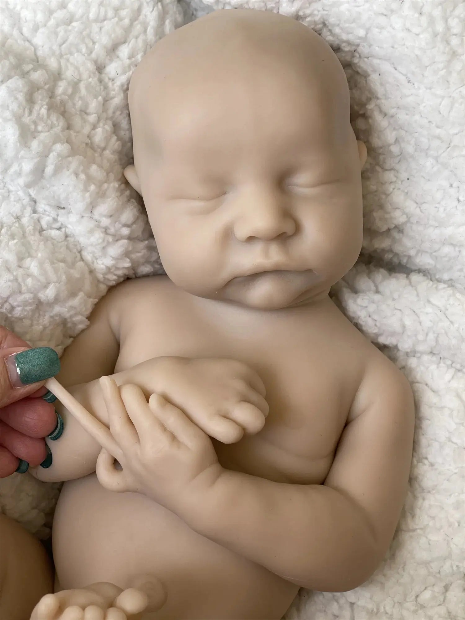 40CM Open Mouth Reborn Dolls Painted/Unpainted Silicone Boy Levi Full Soft Solid Silicone Newborn Baby Dolls Gifts lifelikesiliconereborns.com