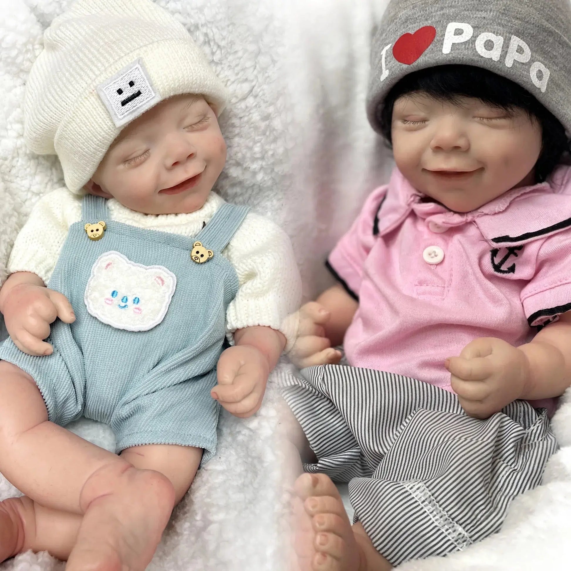 42cm April Whole Body Solid Silicone Bebe Reborn Boy With Rooted Hair Lifelike Reborn Doll Boneca Reborn Corpo De Silicone Doll lifelikesiliconereborns.com