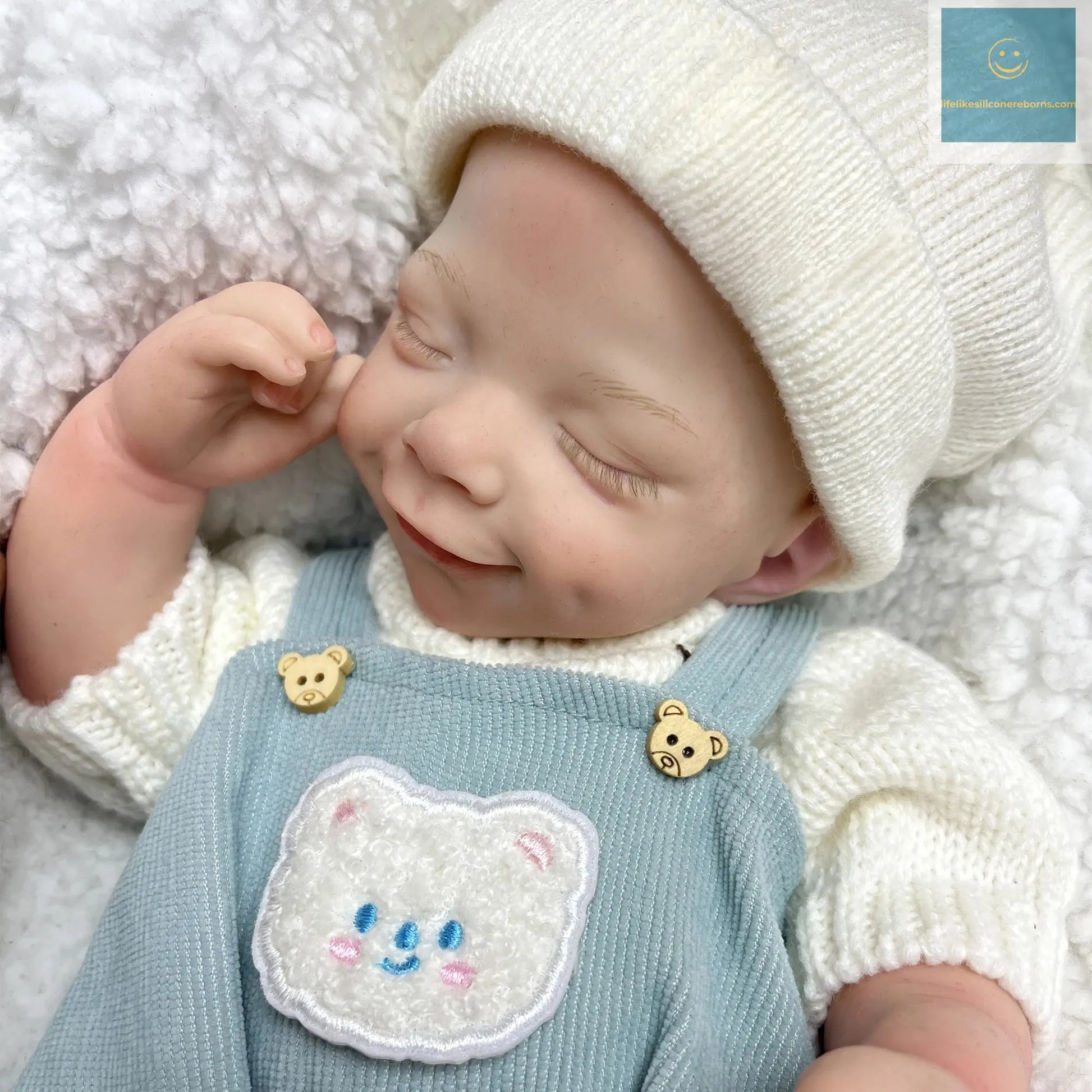 42cm April Whole Body Solid Silicone Bebe Reborn Boy With Rooted Hair Lifelike Reborn Doll Boneca Reborn Corpo De Silicone Doll lifelikesiliconereborns.com