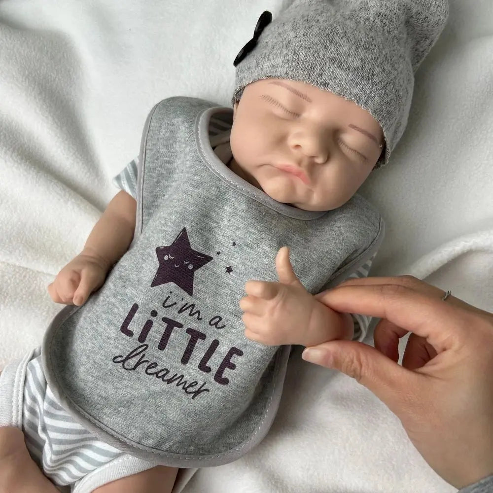 44cm Realistic Silicone Reborn Baby Boy Levi Flexible Body Lifelike Expressions Washable Dolls Providing Companionship Toy Gift lifelikesiliconereborns.com