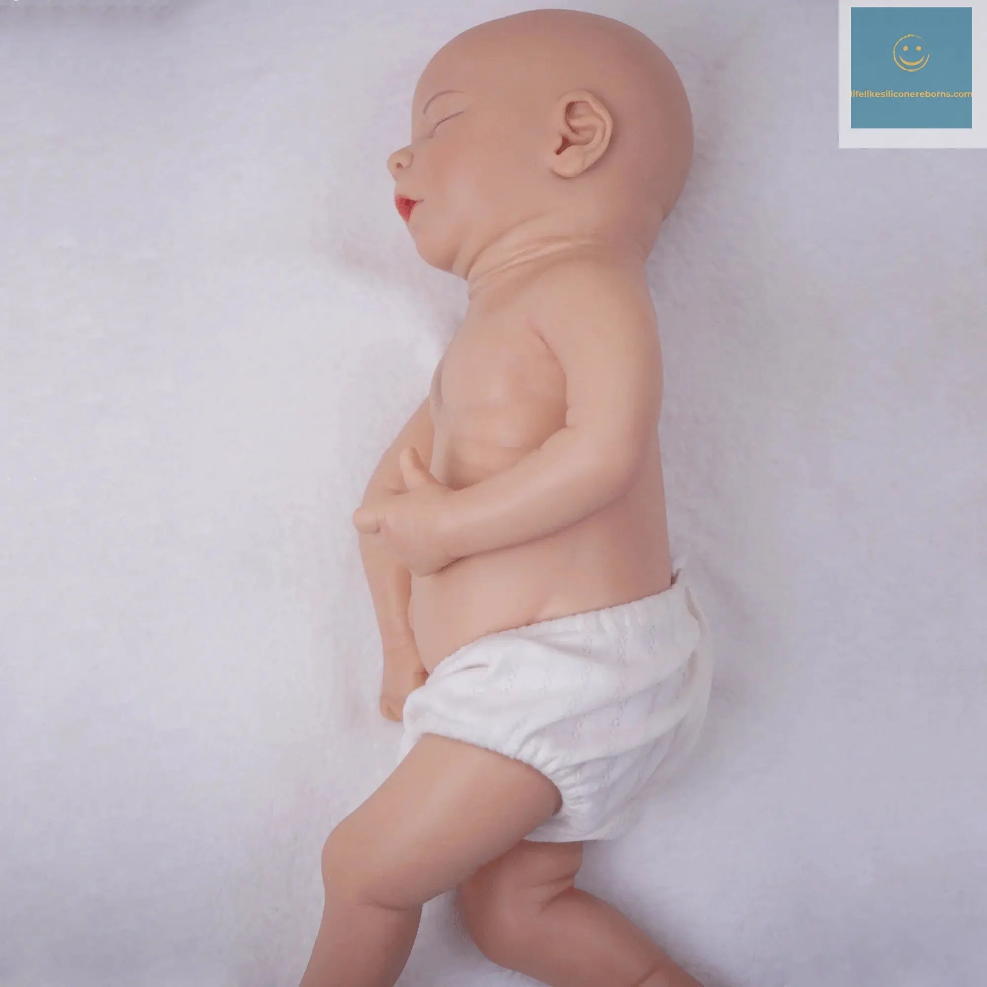 45.5cm all-silicone reborn doll can be made up and dressed up body soft boy, 2.9kg lifelikesiliconereborns.com