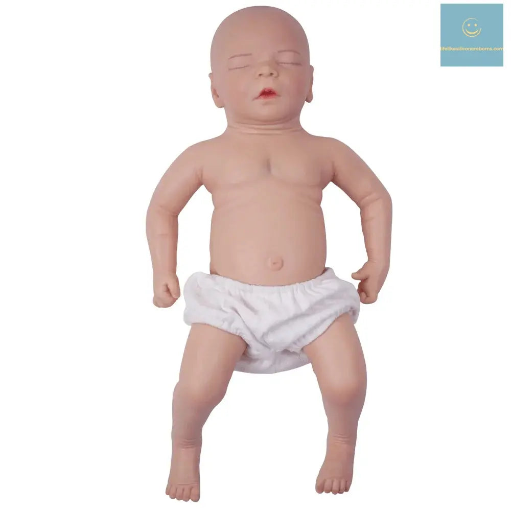 45.5cm all-silicone reborn doll can be made up and dressed up body soft boy, 2.9kg lifelikesiliconereborns.com