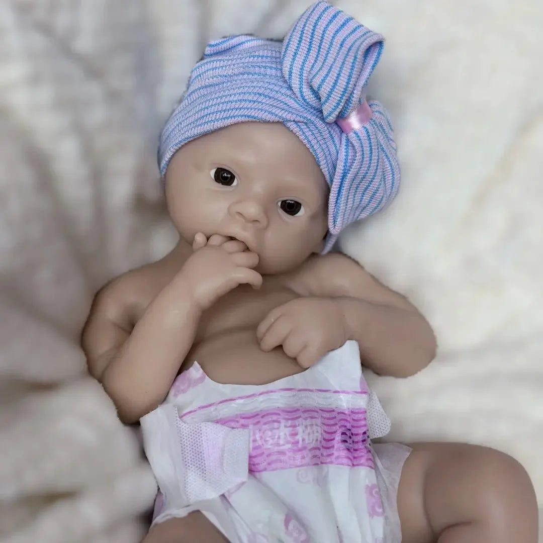 45cm Open Mouth Meadow Solid Silicone bébé reborn Girl With Unpaint Skin Waterproof Newborn Girl Doll Corpo De Silicone Doll lifelikesiliconereborns.com