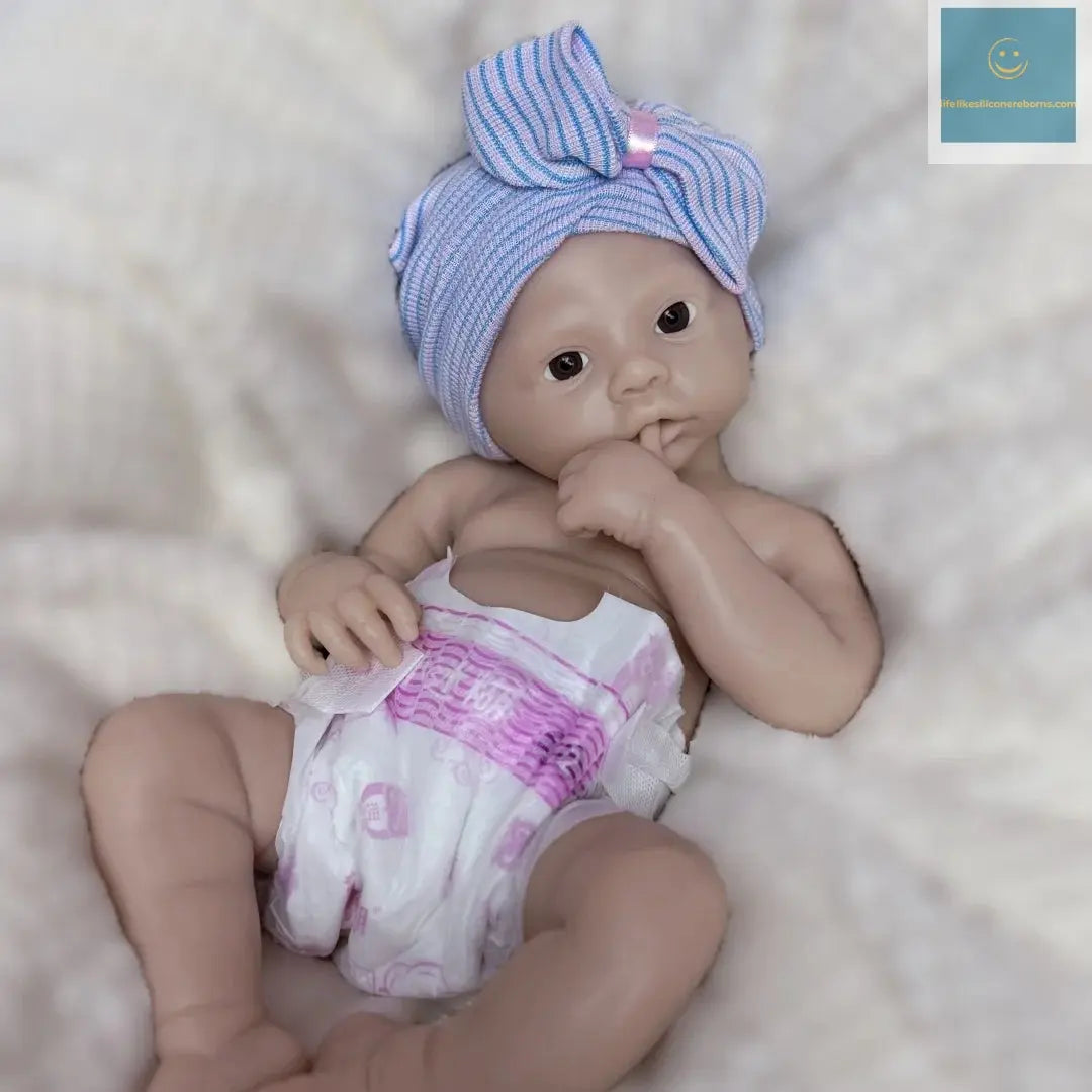 45cm Open Mouth Meadow Solid Silicone bébé reborn Girl With Unpaint Skin Waterproof Newborn Girl Doll Corpo De Silicone Doll lifelikesiliconereborns.com