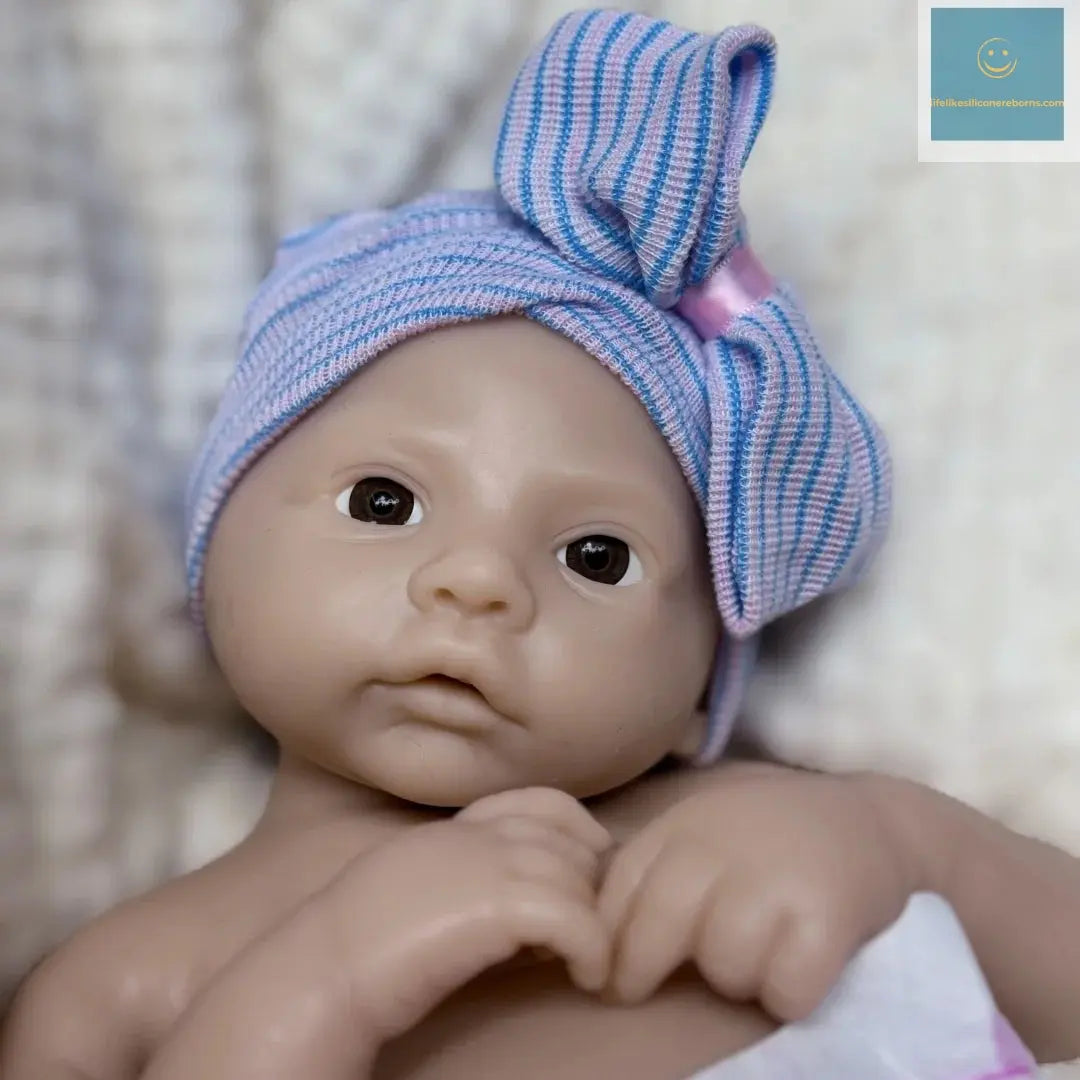 45cm Open Mouth Meadow Solid Silicone bébé reborn Girl With Unpaint Skin Waterproof Newborn Girl Doll Corpo De Silicone Doll lifelikesiliconereborns.com