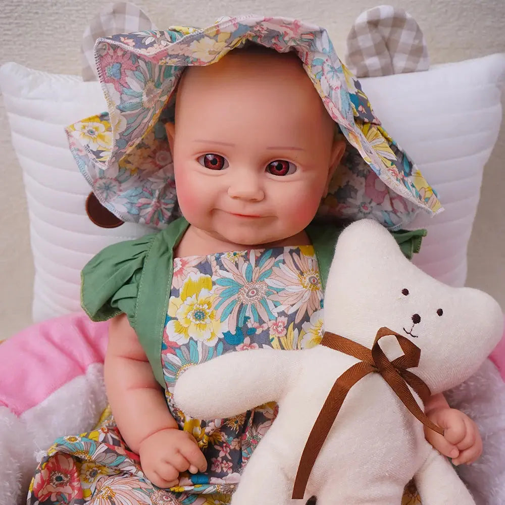 47 cm full silicone reborn doll dressable make-up cute soft girl 4.25 kg lifelikesiliconereborns.com