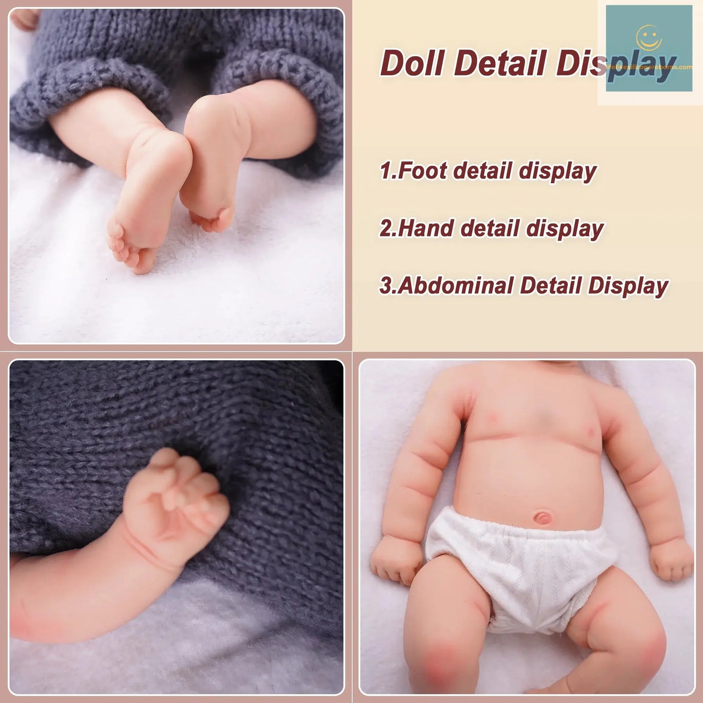 47 cm full silicone reborn doll dressable make-up cute soft girl 4.25 kg lifelikesiliconereborns.com