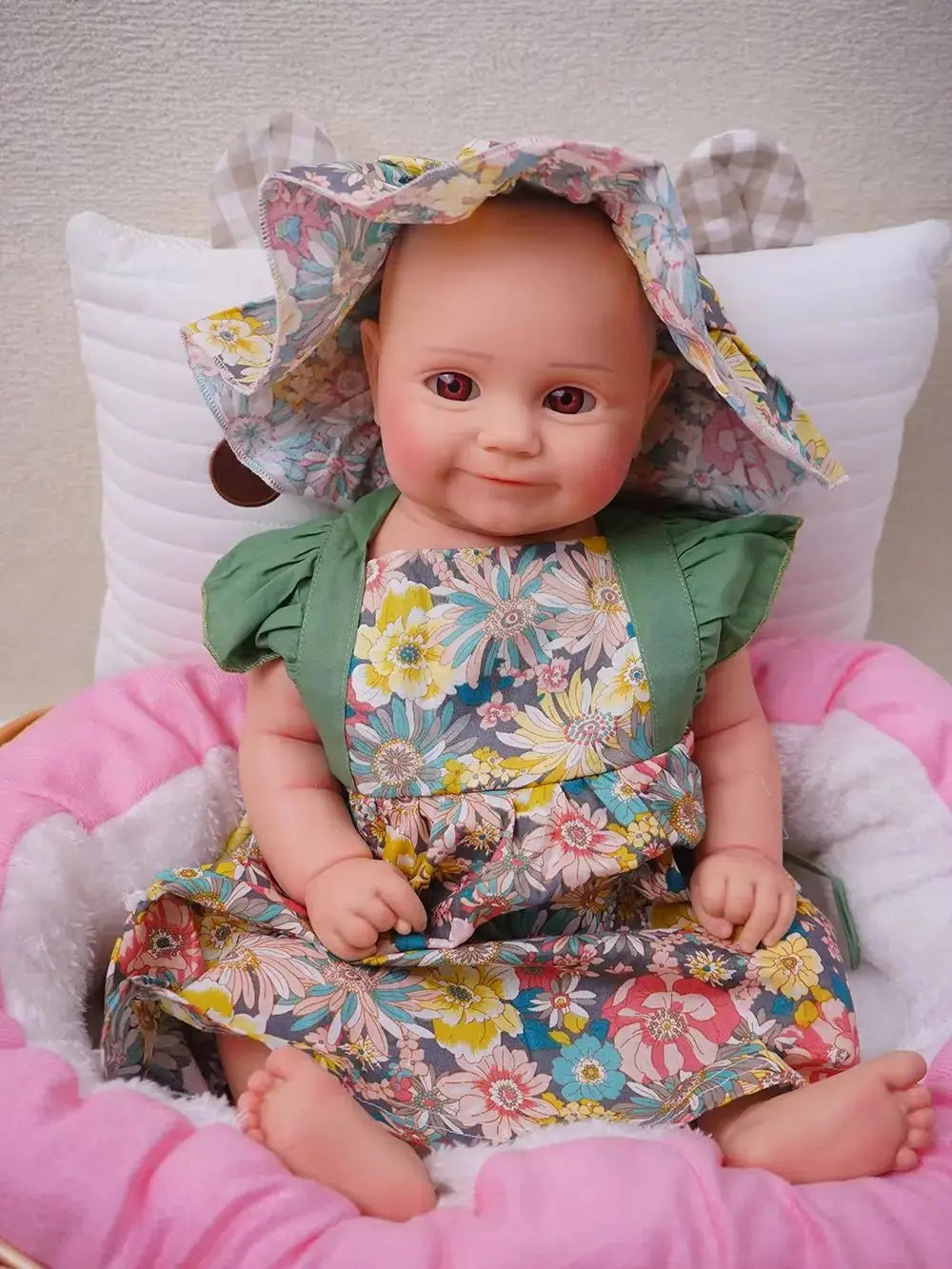 47 cm full silicone reborn doll dressable make-up cute soft girl 4.25 kg lifelikesiliconereborns.com