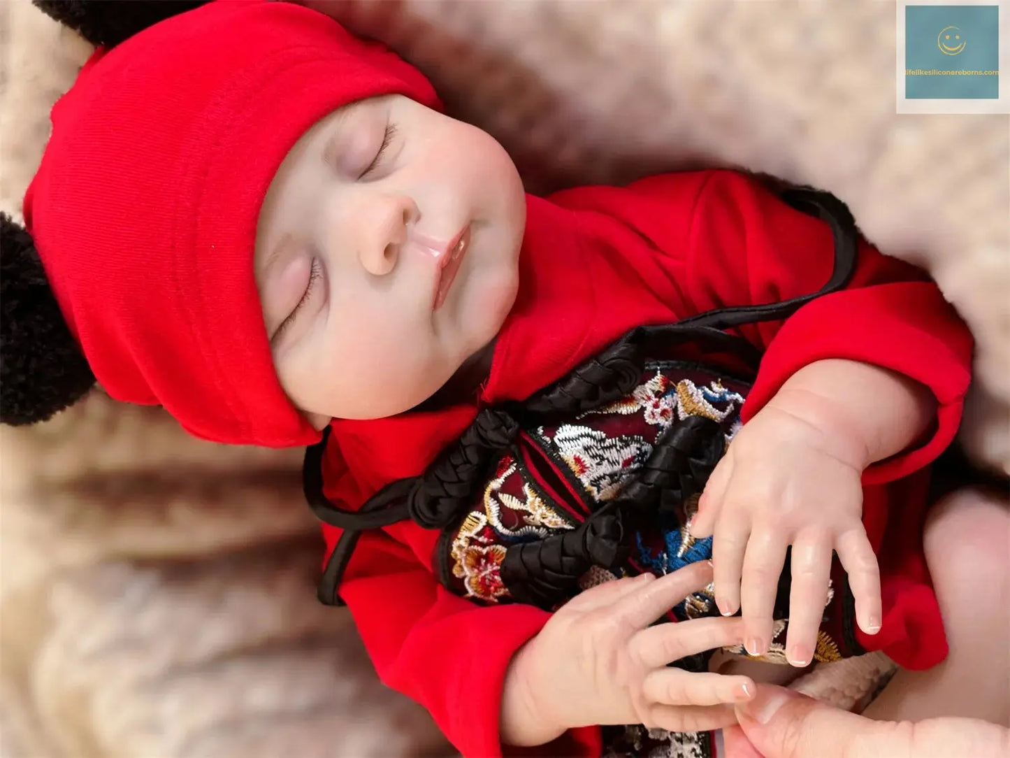 47cm Washable Eric Bebe Reborn Girl With Painted Hair Whole Body Soft Vinyl 3D Paint Skin Handmade Lifelike Real Reborn Doll lifelikesiliconereborns.com