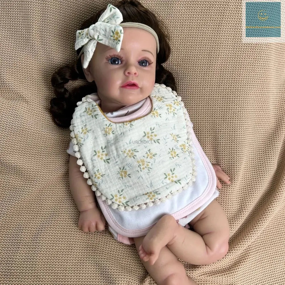 50cm Realistic Flexible Silicone Reborn Baby Girl Lifelike Details Waterproof Materials For Educational Tools Christmas Gift lifelikesiliconereborns.com